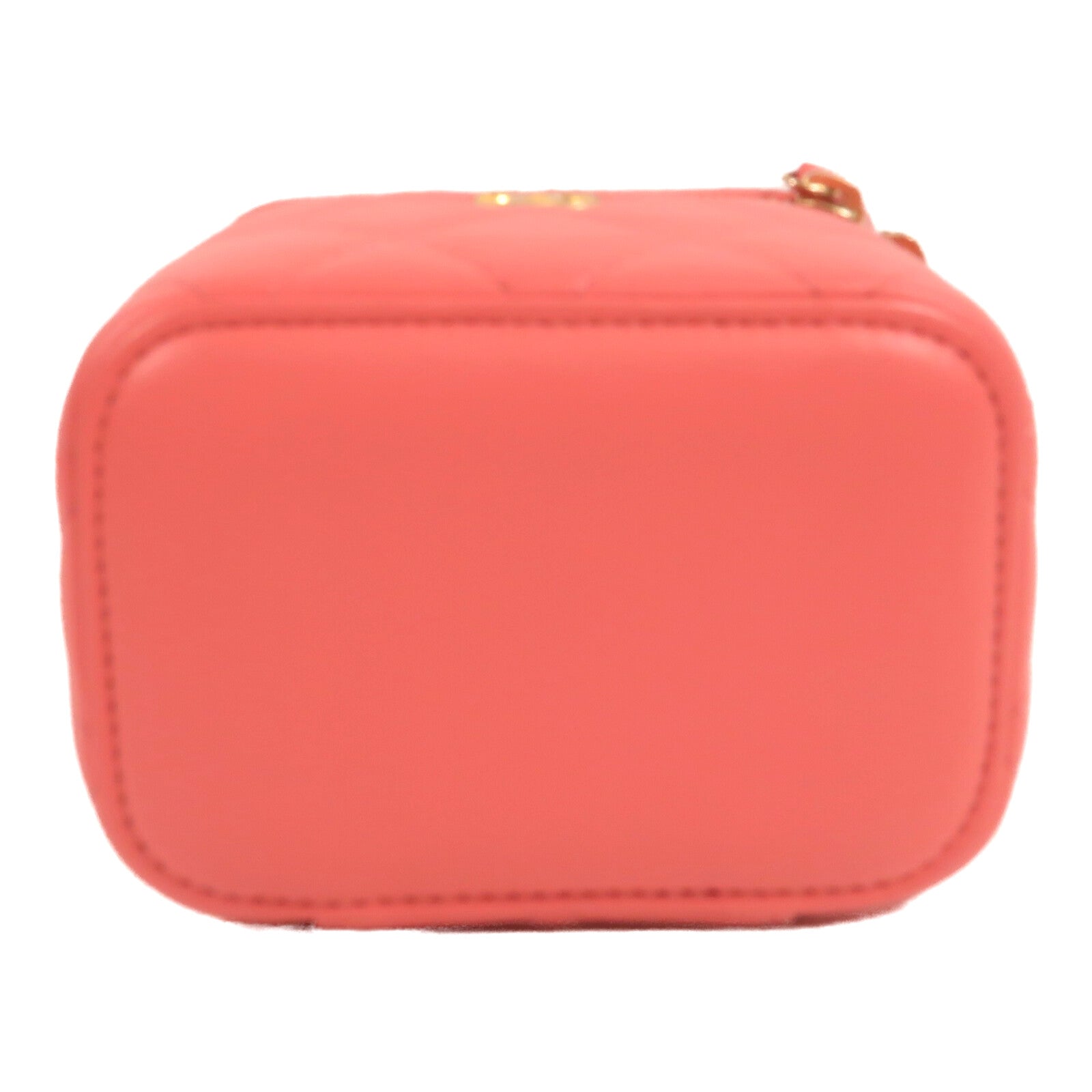 CHANEL 羊皮皮革Vanity Case Gold Ball鏈帶肩背袋