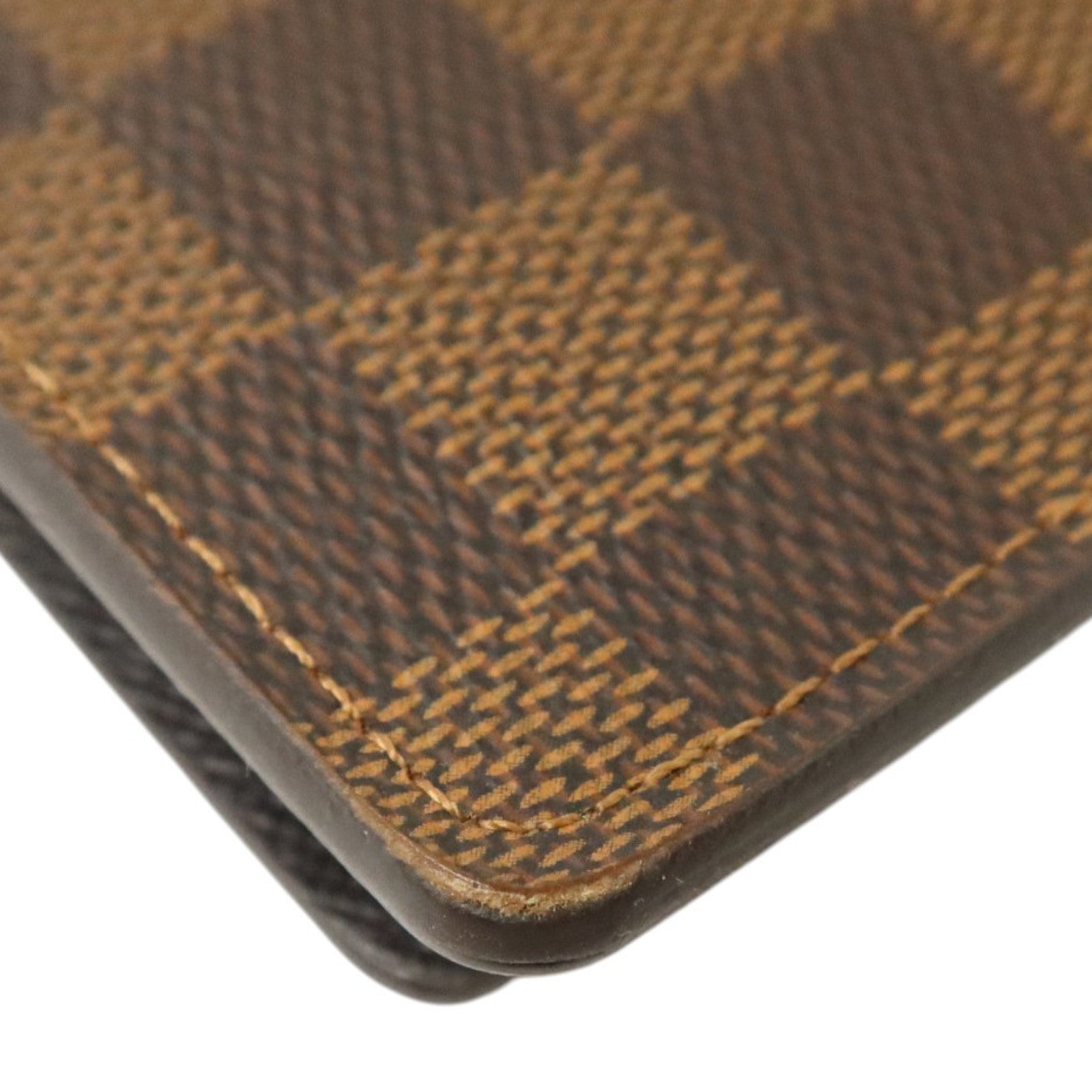LOUIS VUITTON Damier Portefeuille Brazza金扣長錢包