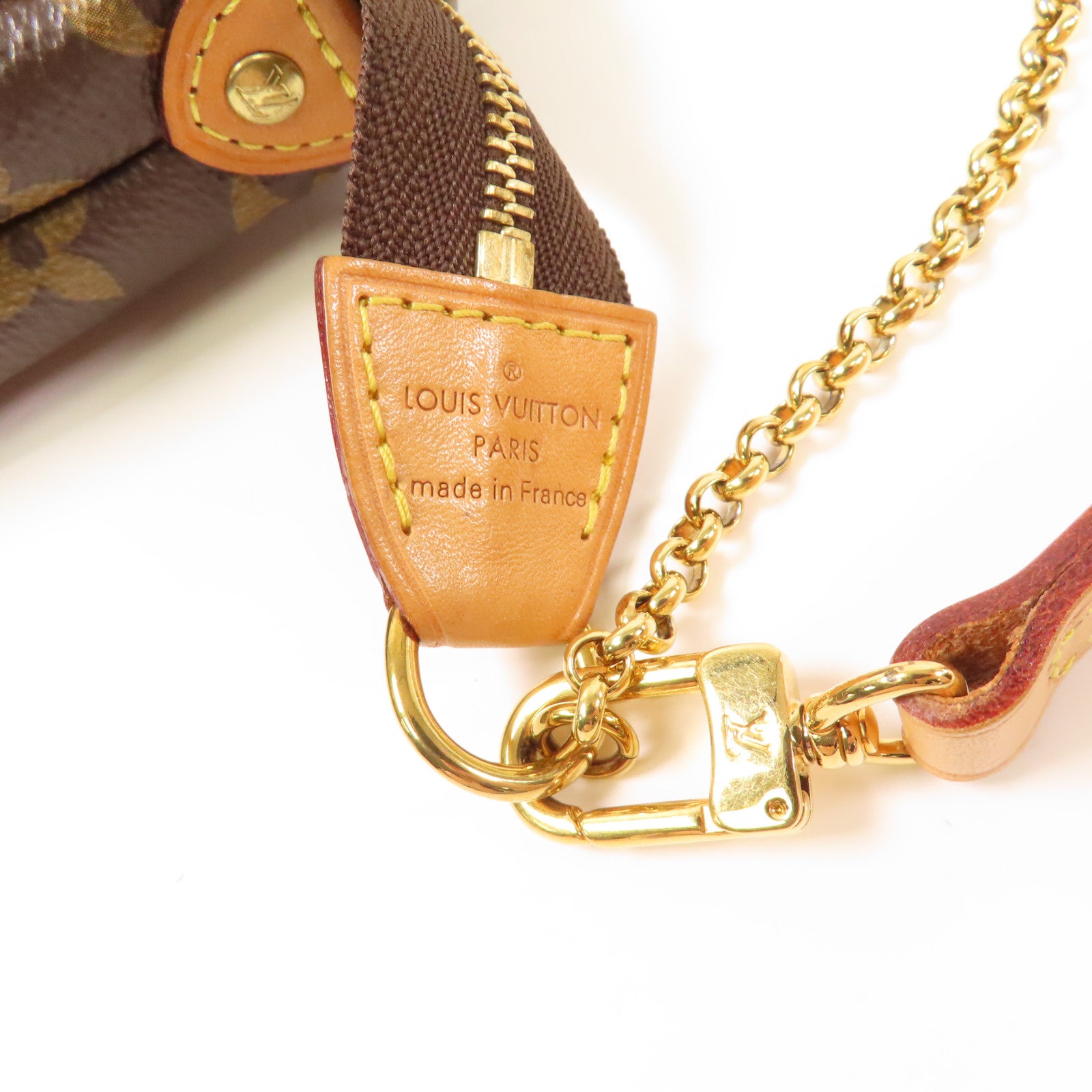LOUIS VUITTON Monogram Eva金扣手挽肩背兩用袋棕色