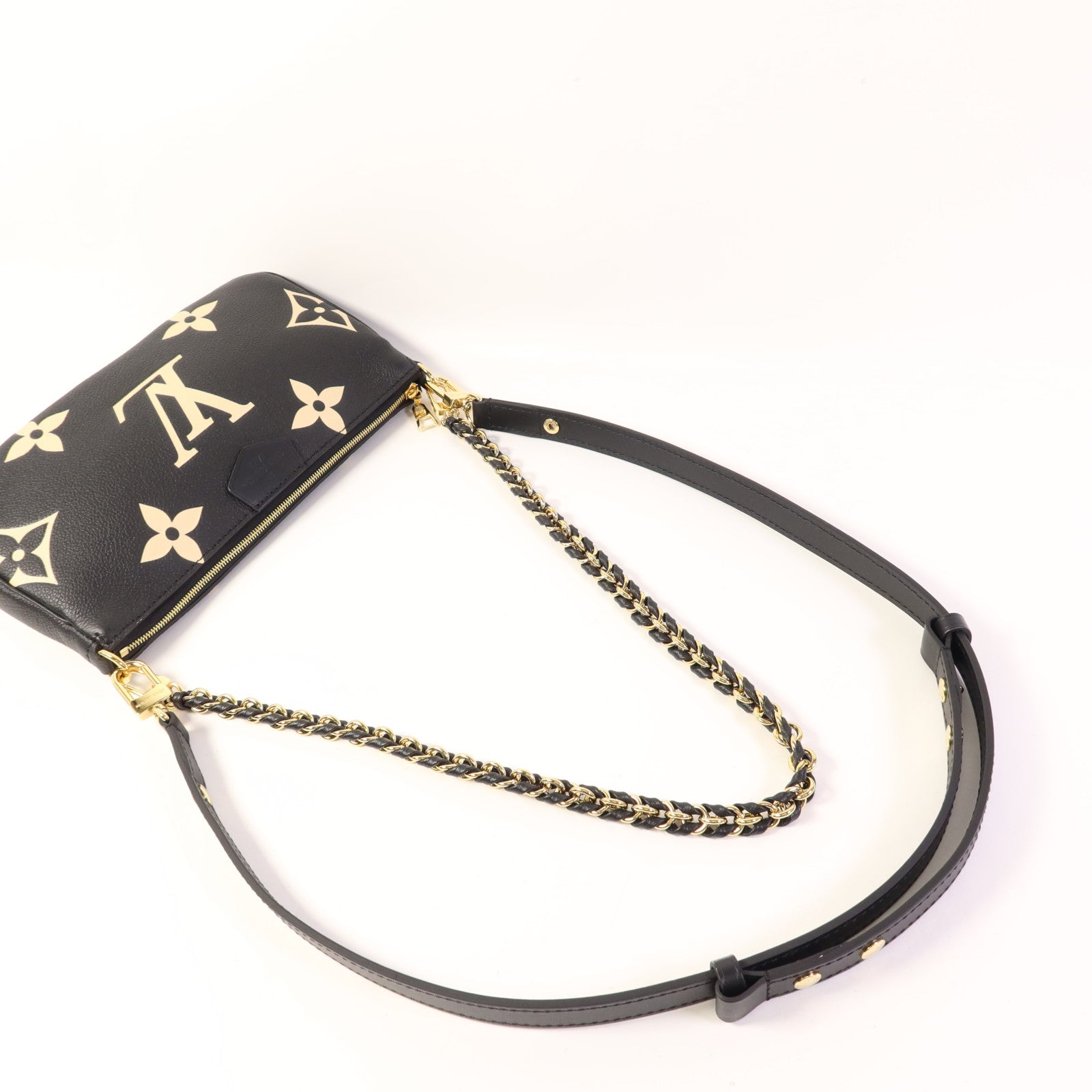 LOUIS VUITTON Monogram Empriente Multi Pochette Accessoires金扣手挽肩背兩用袋