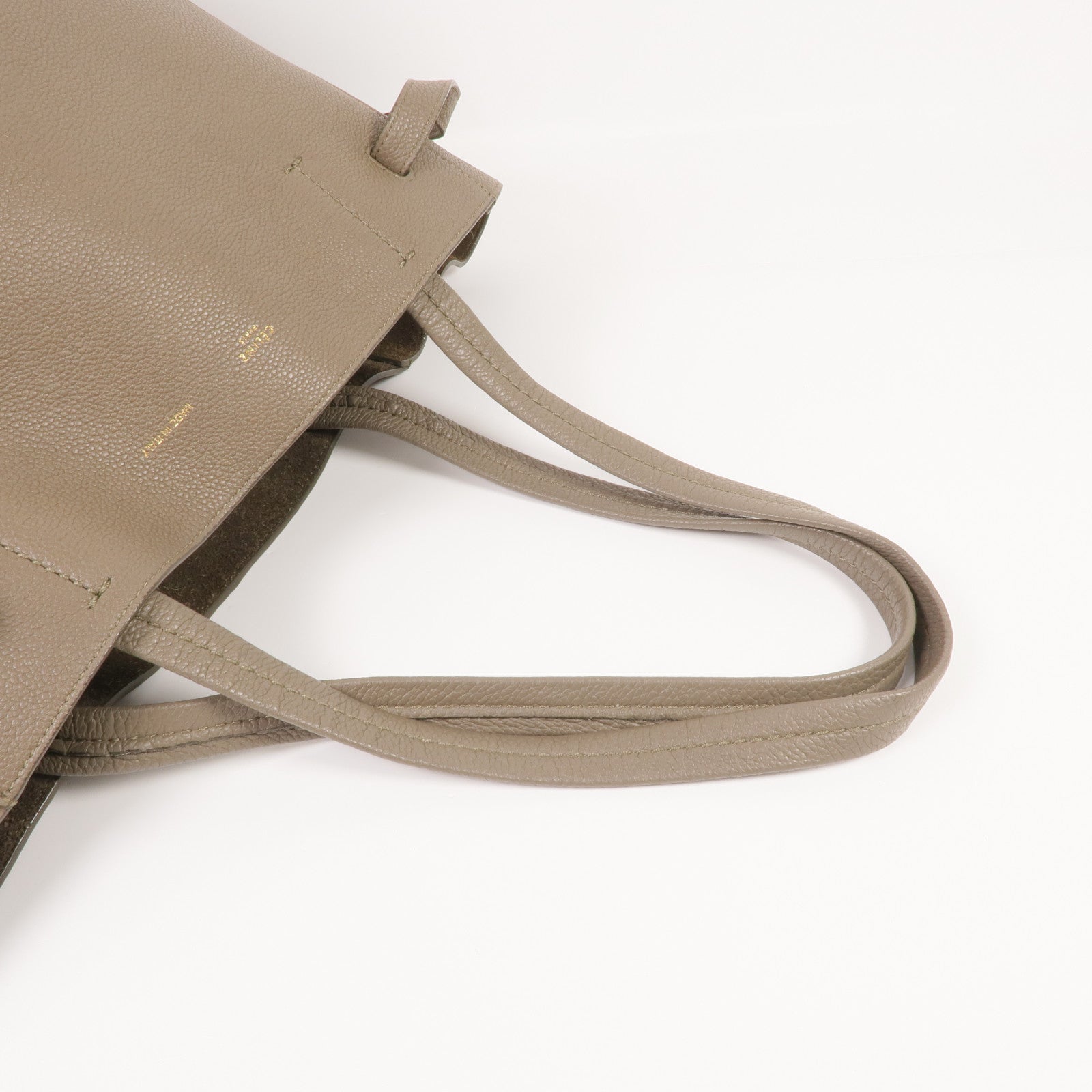 CELINE 皮革Small Cabas Phantom金扣肩背袋/手挽袋