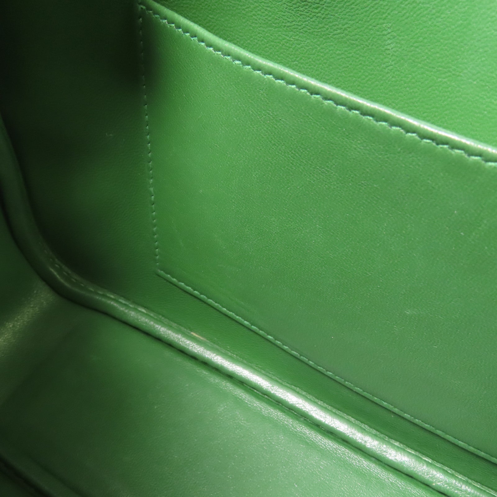 HERMES Epsom皮革Plume 28銀扣手挽袋Vert Bengale Emerald