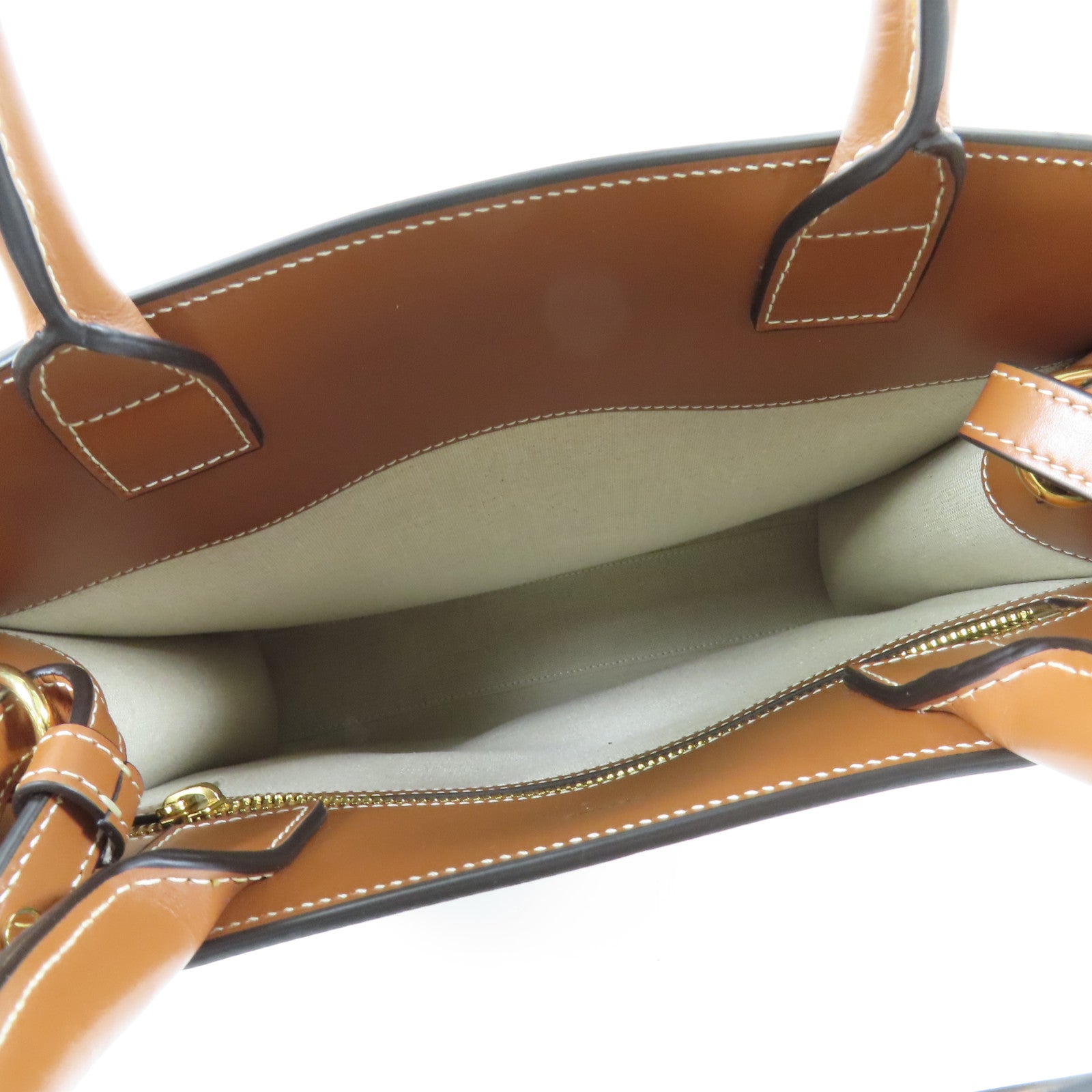 CELINE 帆布Small Vertical Cabas金扣手挽肩背兩用袋