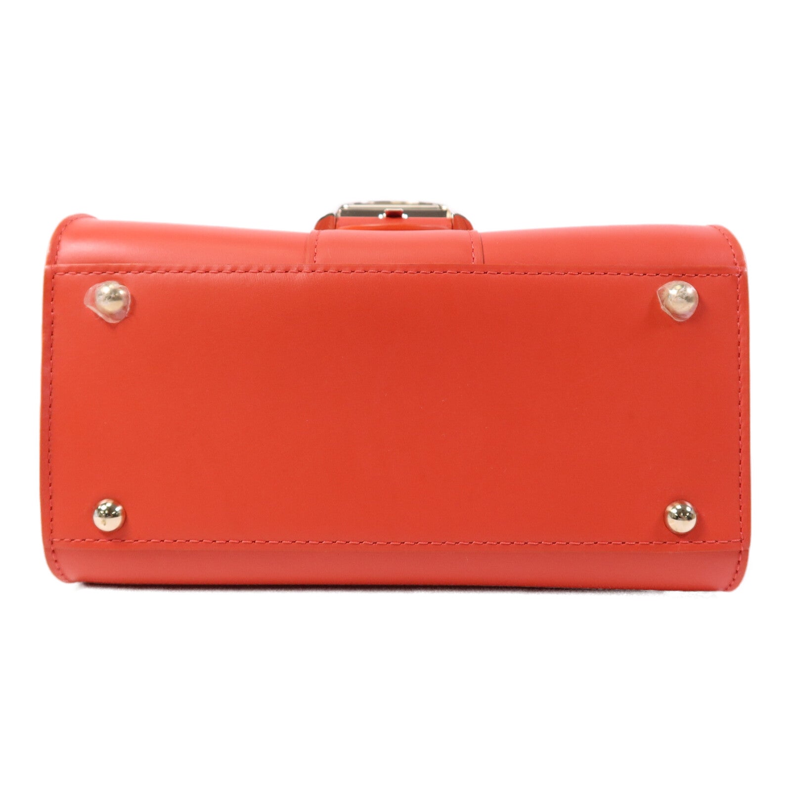 Delvaux 牛皮皮革Brillant Mini銀扣手挽肩背兩用袋