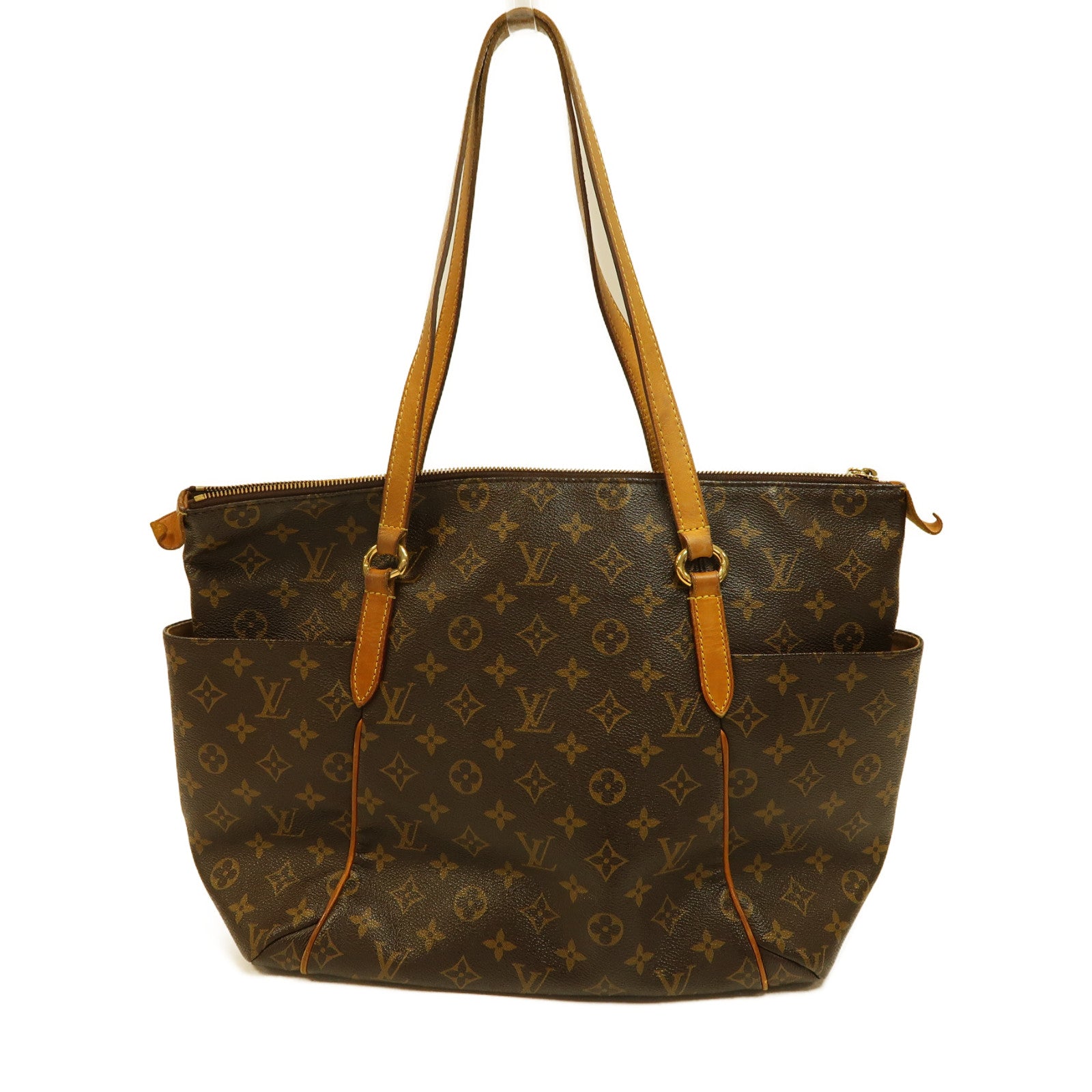 LOUIS VUITTON (PRICE DOWN) LV GHW Totally MM Shoulder Bag Monogram M56689 Brown