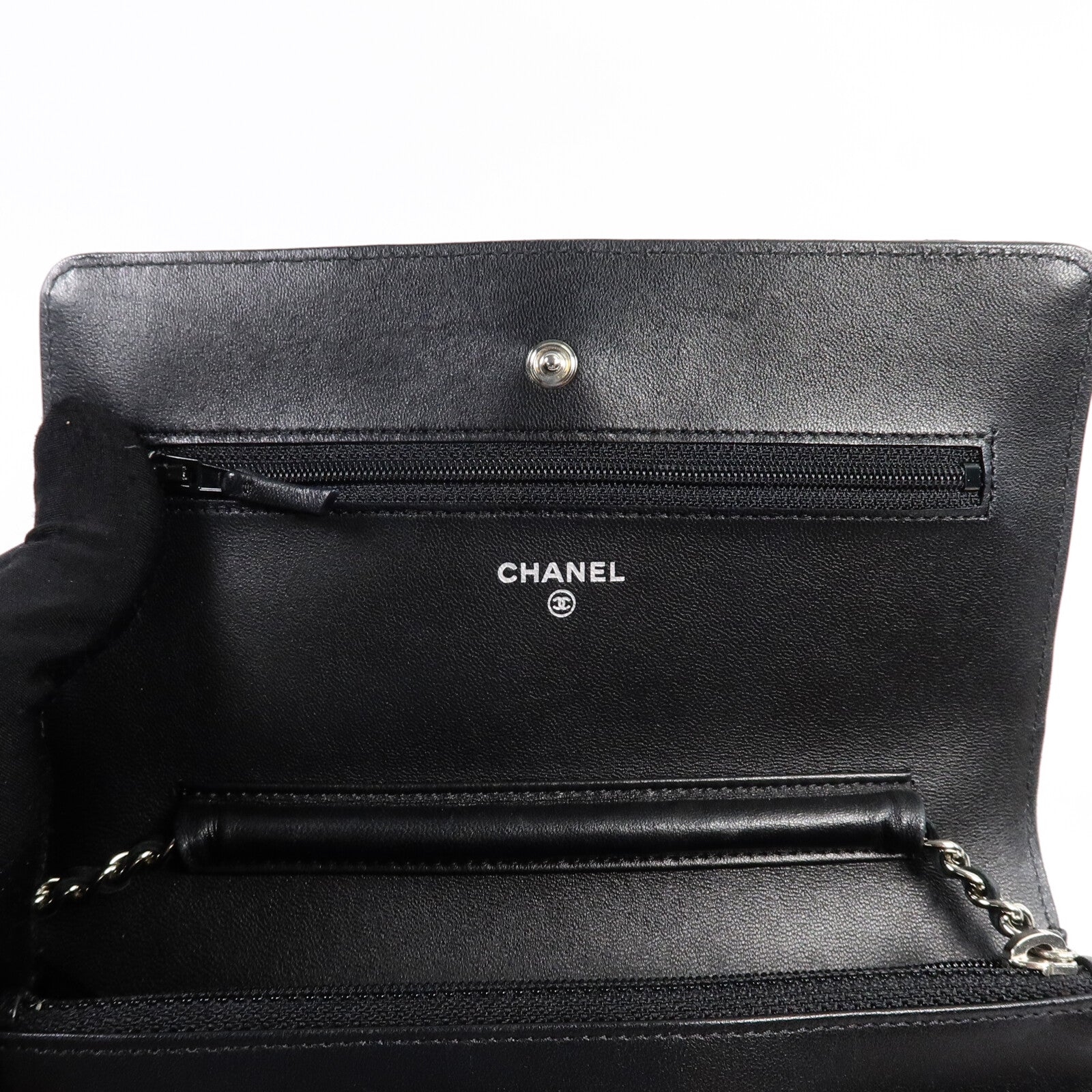 CHANEL 羊皮皮革WOC Wallet On Chain鏈帶肩背袋