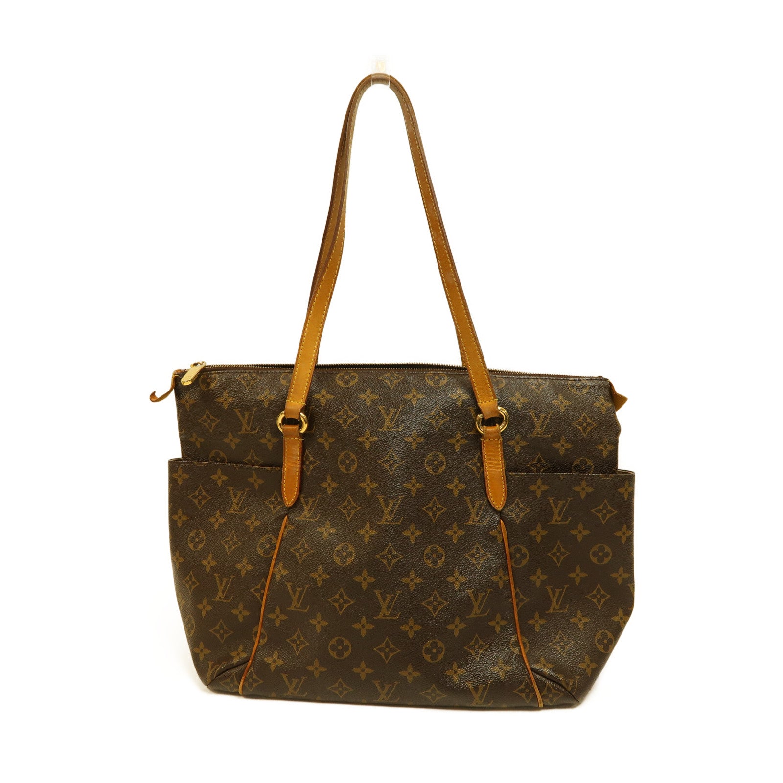 LOUIS VUITTON (PRICE DOWN) LV GHW Totally MM Shoulder Bag Monogram M56689 Brown