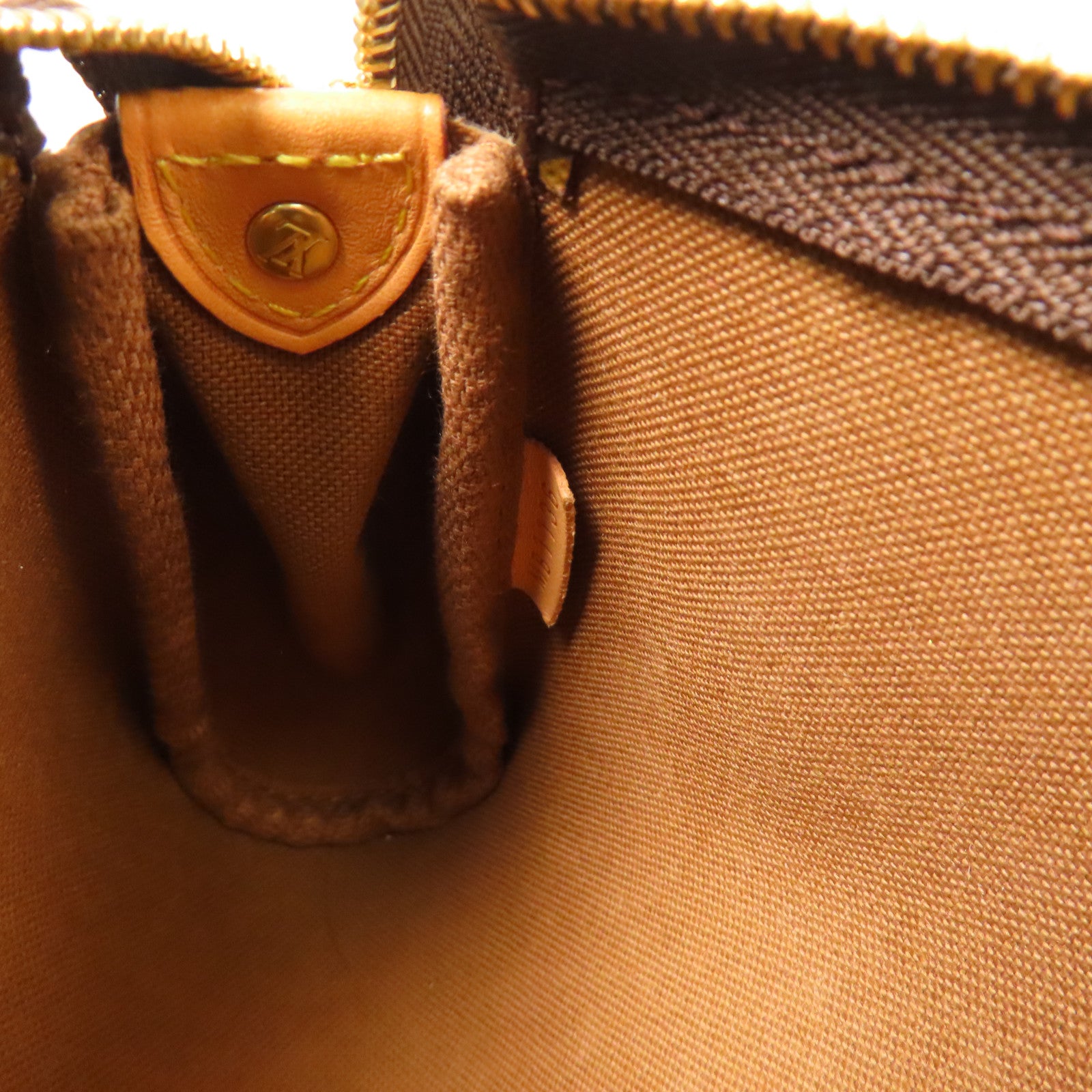 LOUIS VUITTON Monogram Eva金扣手挽肩背兩用袋棕色