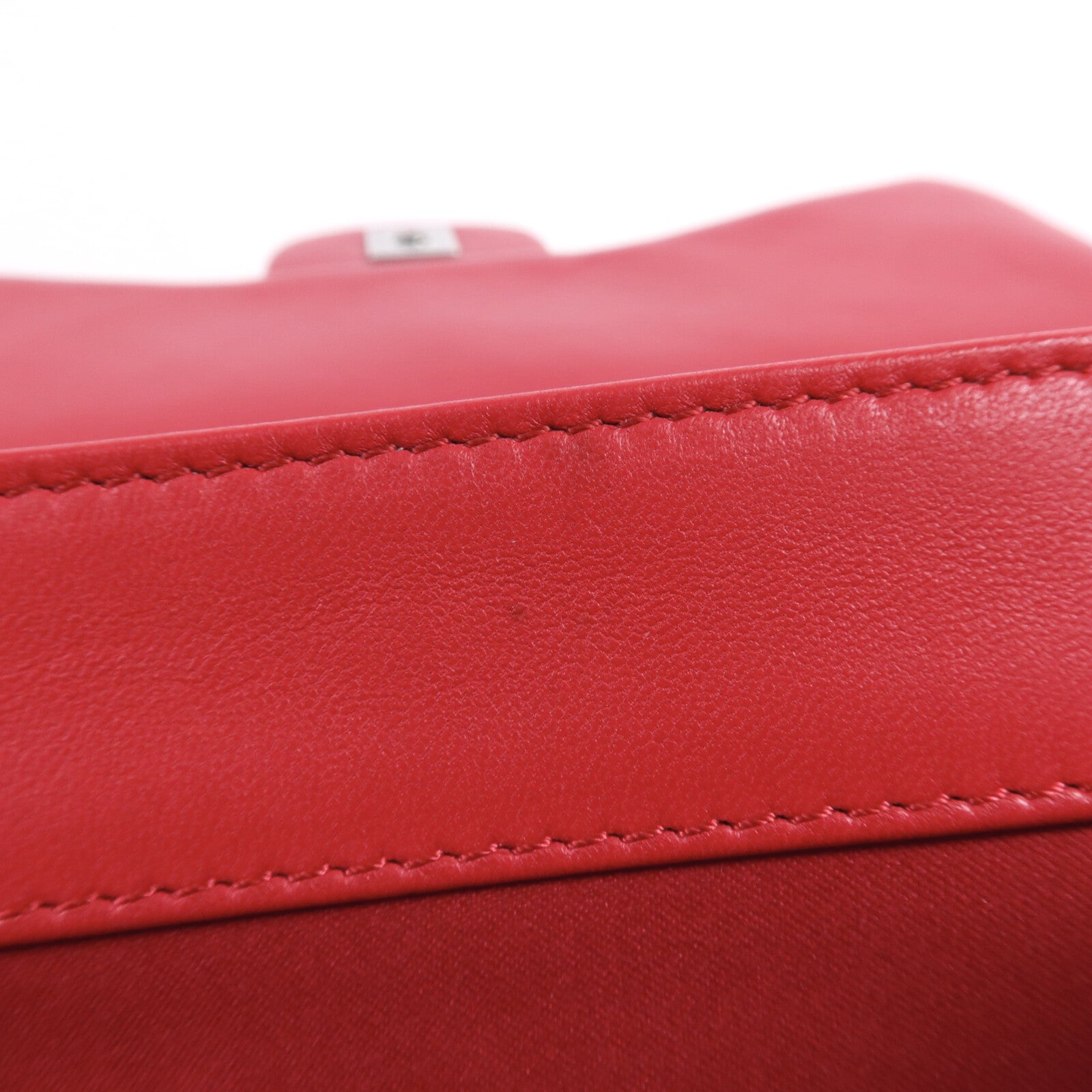 CHANEL 羊皮皮革Chain Shoulder銀扣鏈帶肩背袋