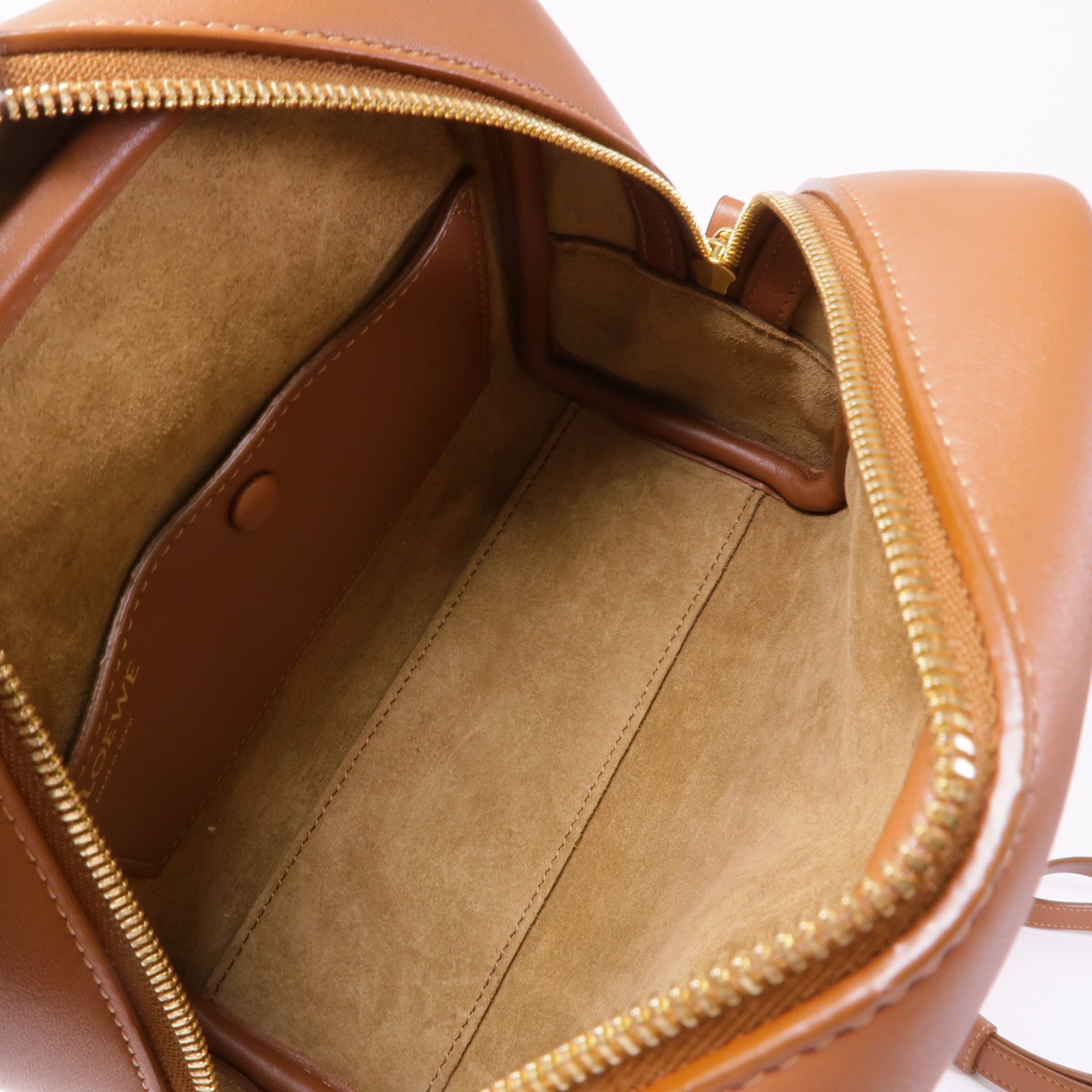 LOEWE 帆布/皮革Amazona 16金扣手挽肩背兩用袋