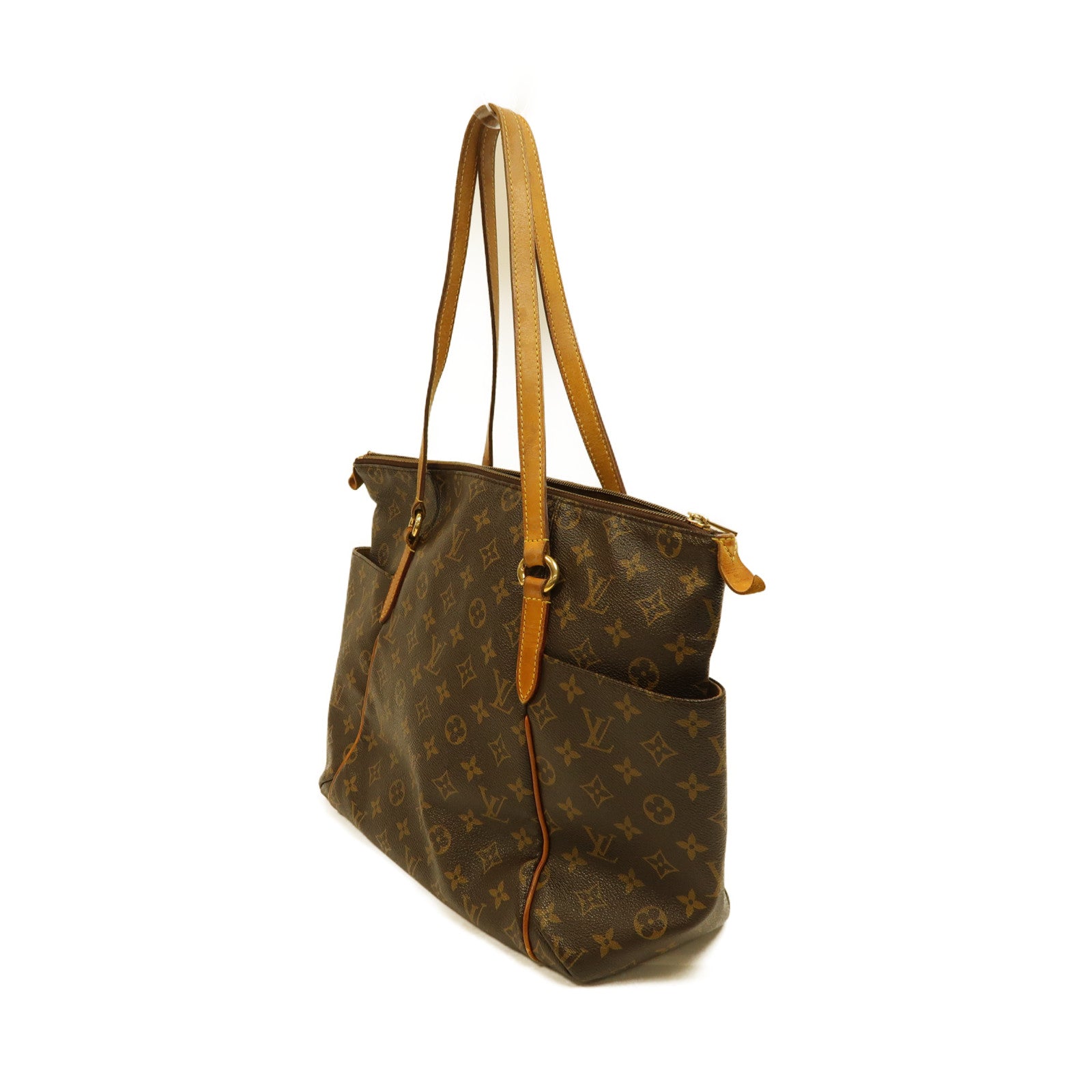 LOUIS VUITTON (PRICE DOWN) LV GHW Totally MM Shoulder Bag Monogram M56689 Brown