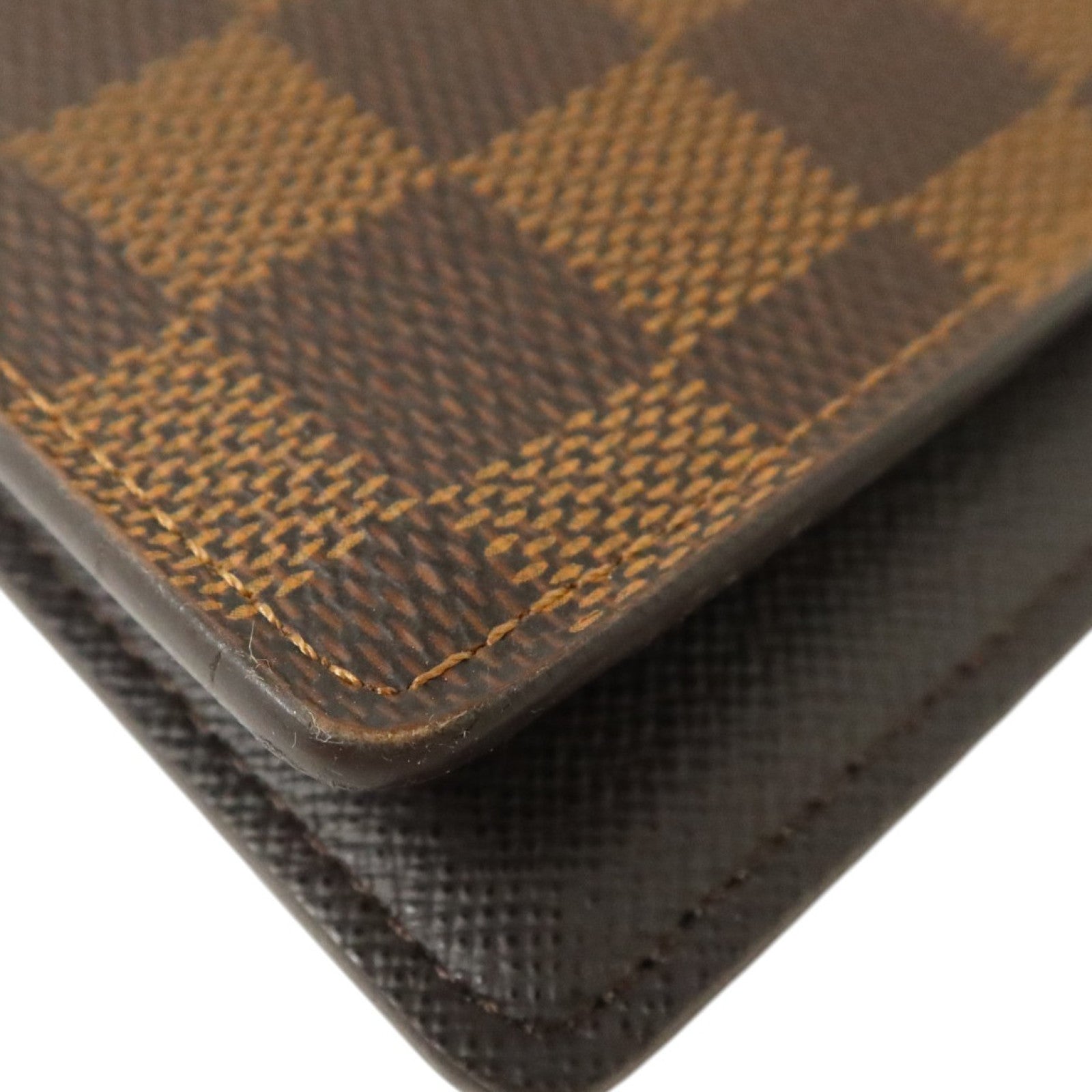 LOUIS VUITTON Damier Portefeuille Brazza金扣長錢包