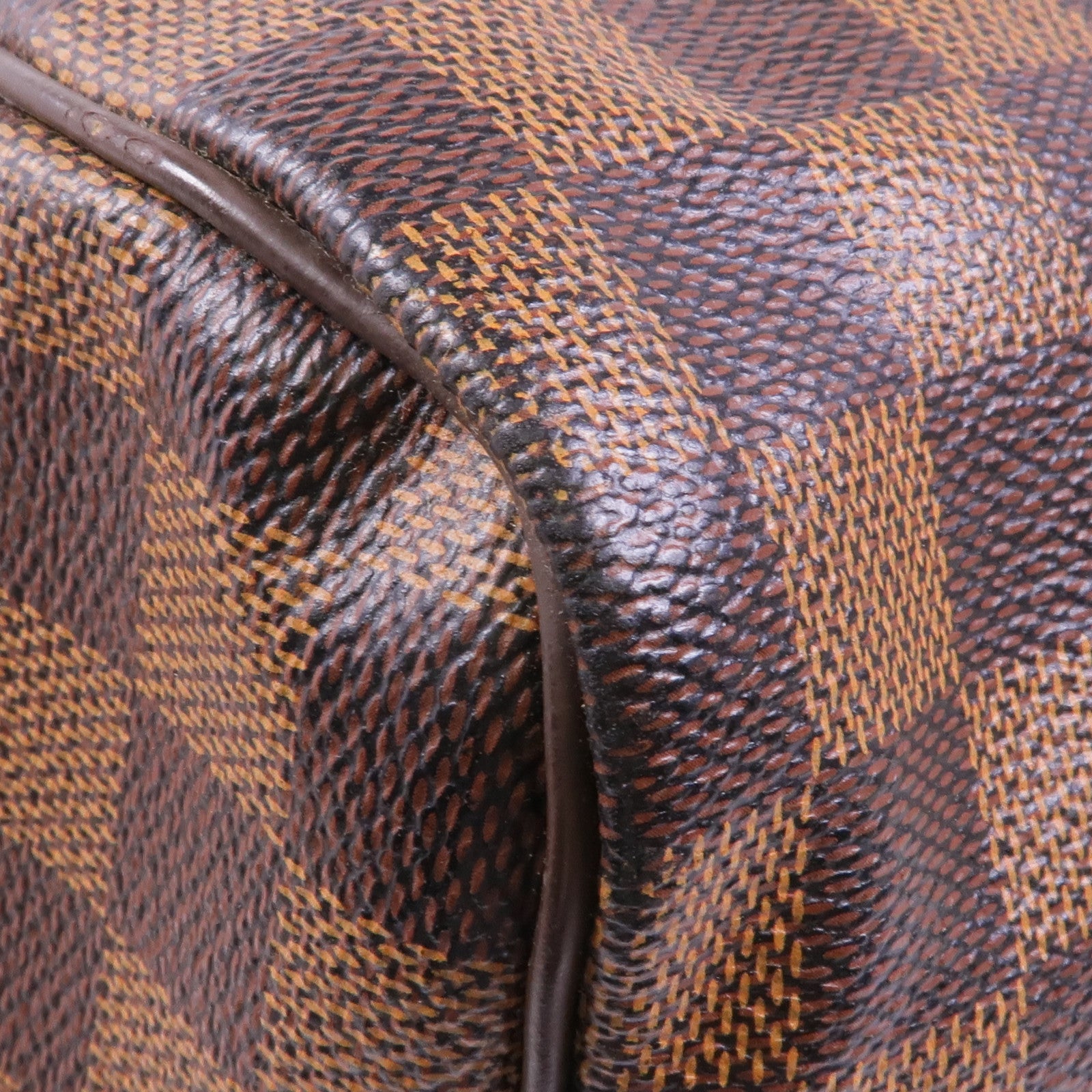 LOUIS VUITTON Damier Speedy Bandouliere 30金扣手挽肩背兩用袋棕色