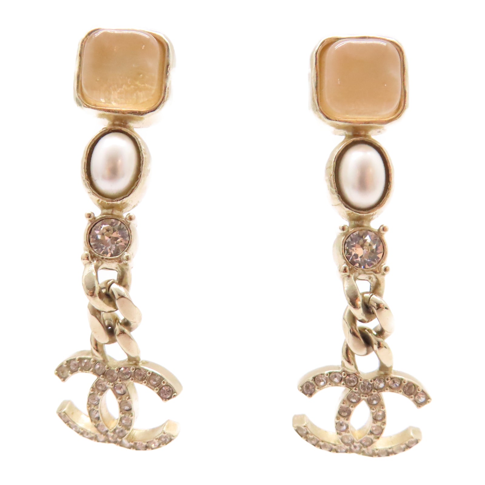 CHANEL 【激減優惠】金屬Earring耳環金色