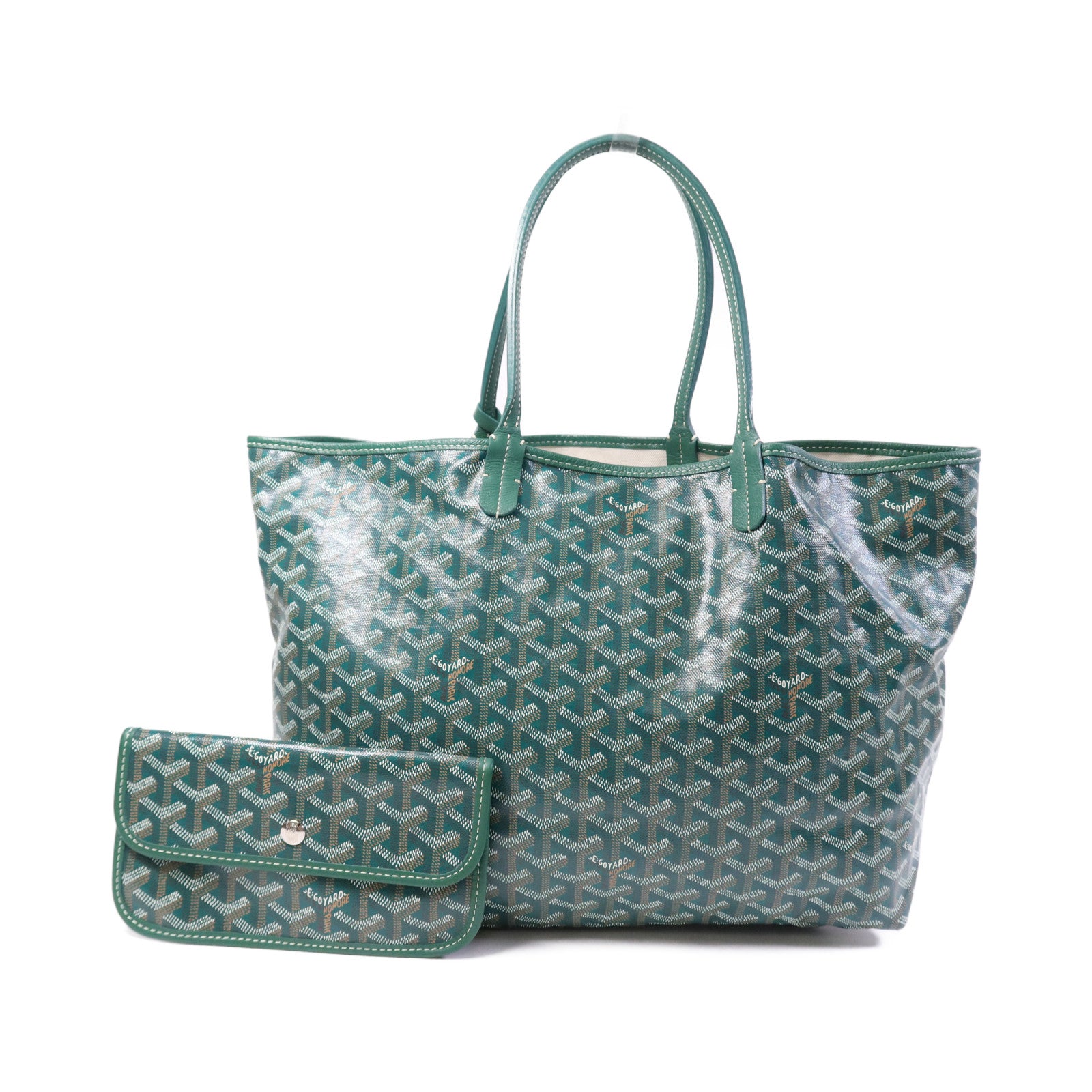 GOYARD 塗層帆布Saint Louis PM銀扣手挽袋
