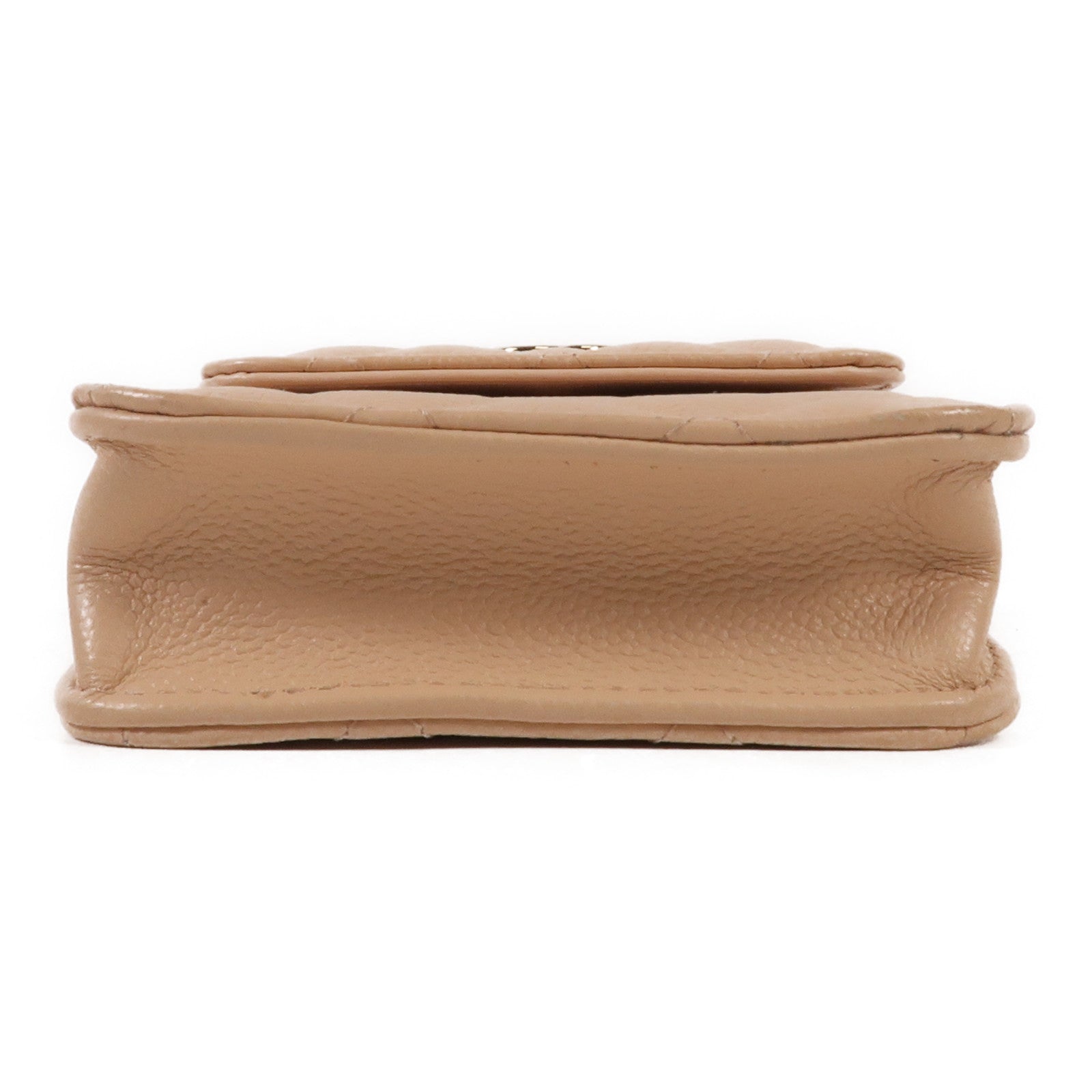 CHANEL 牛皮皮革Phone Bag金扣鏈帶肩背袋