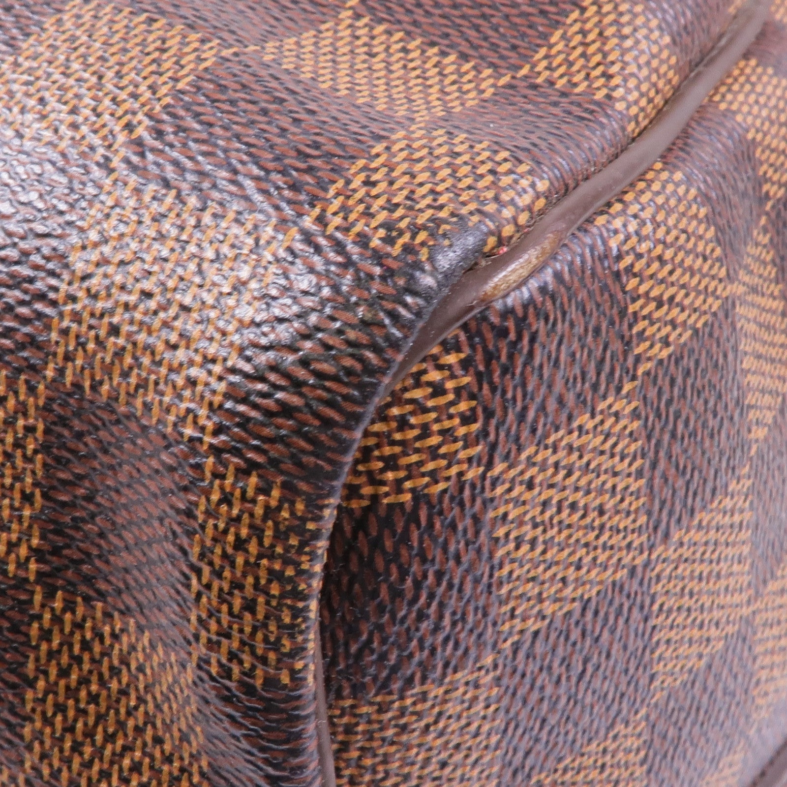 LOUIS VUITTON Damier Speedy Bandouliere 30金扣手挽肩背兩用袋棕色