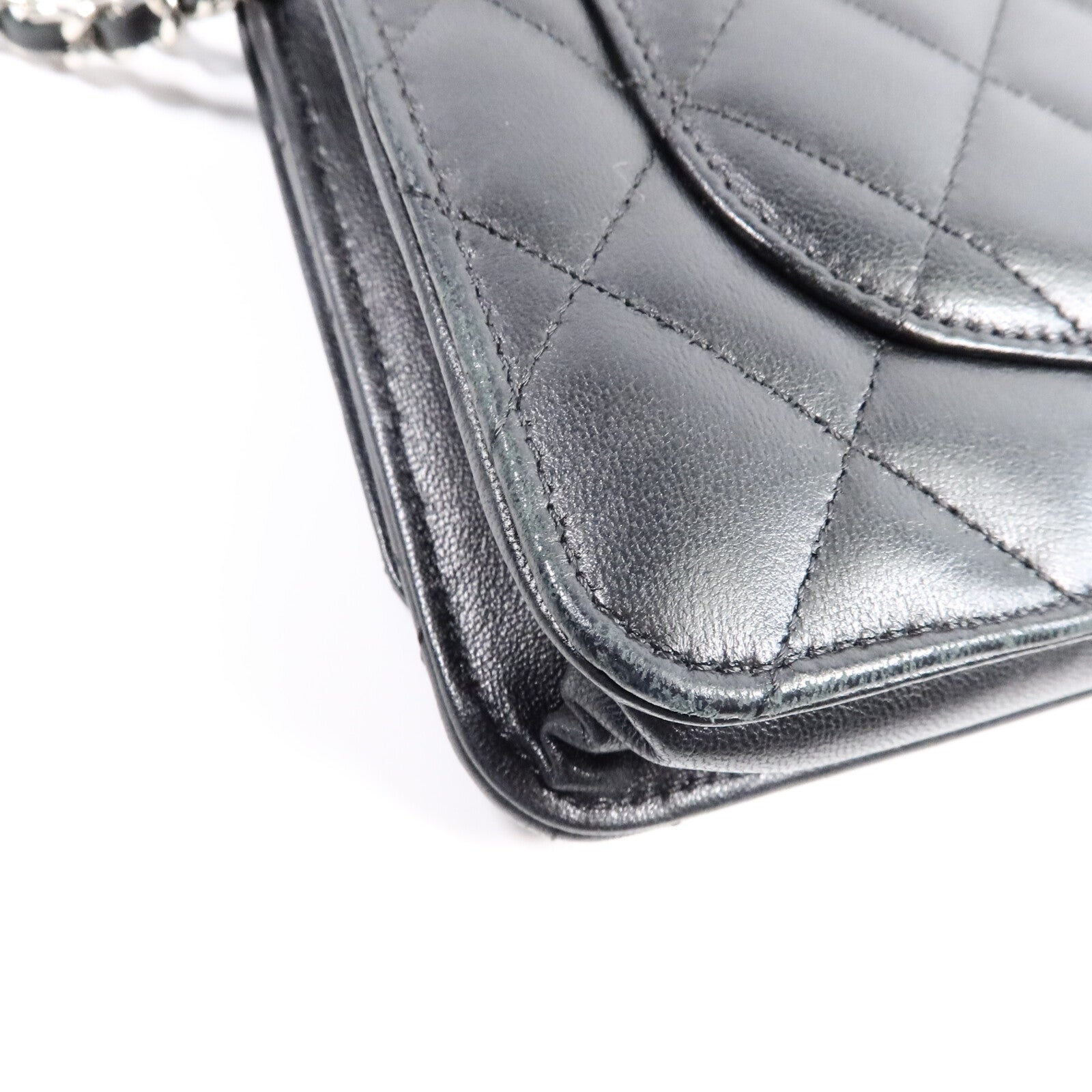 CHANEL 羊皮皮革WOC Wallet On Chain鏈帶肩背袋