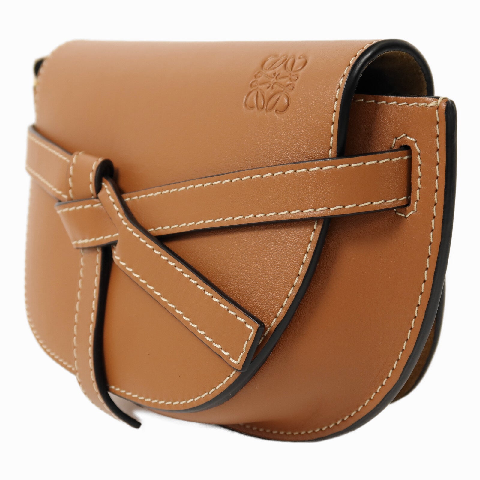 LOEWE 牛皮皮革Mini Gate Bag金扣肩背袋