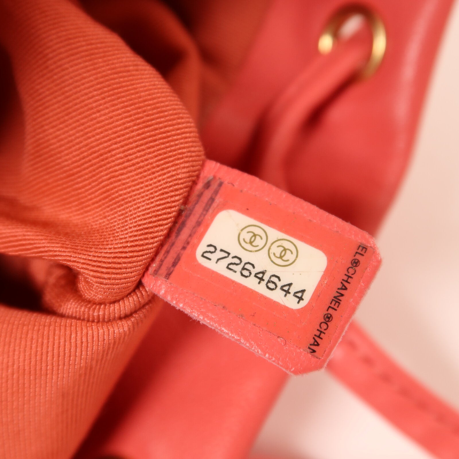CHANEL 羊皮皮革Backpack金扣鏈帶背包