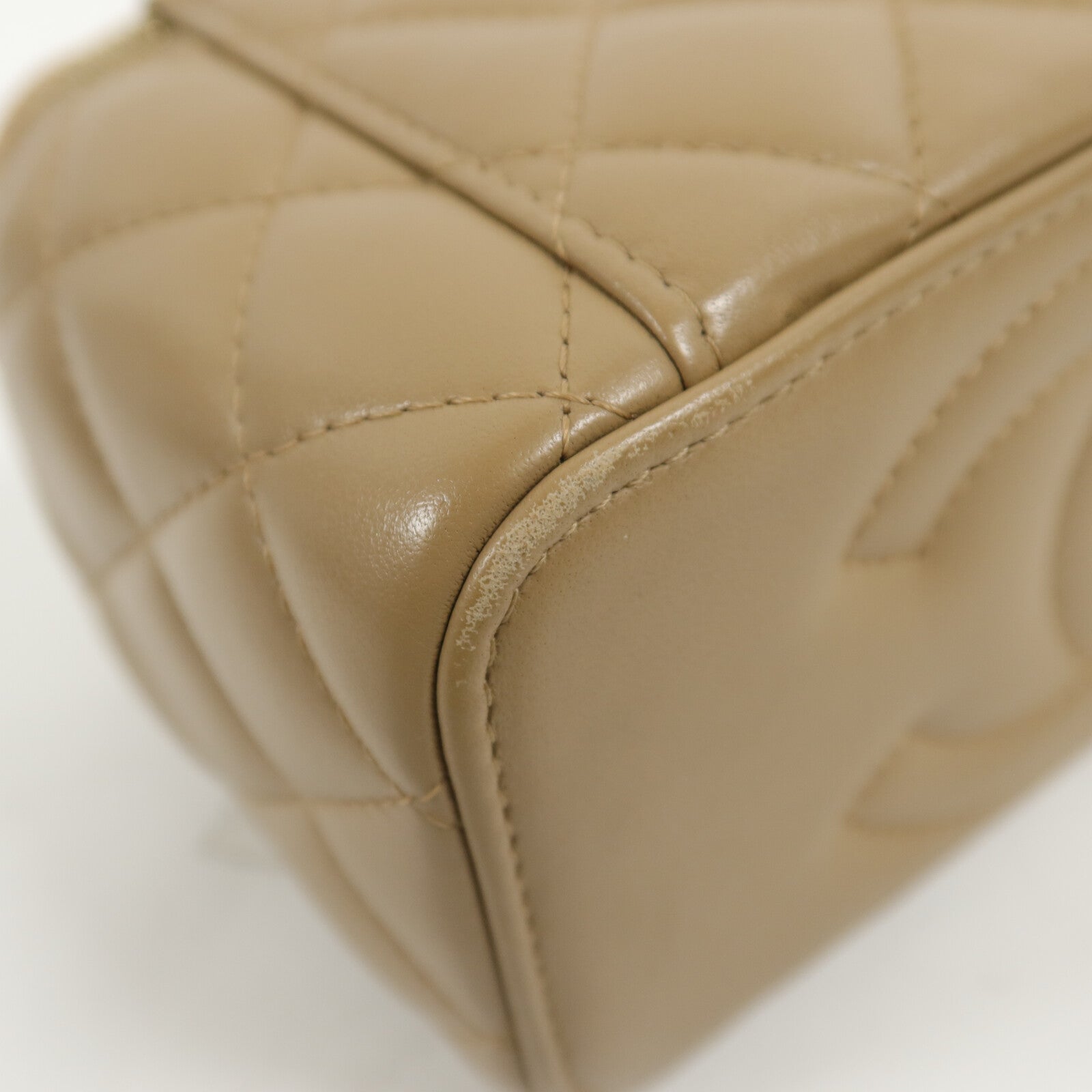 CHANEL 羊皮皮革Vanity Case鏈帶肩背袋