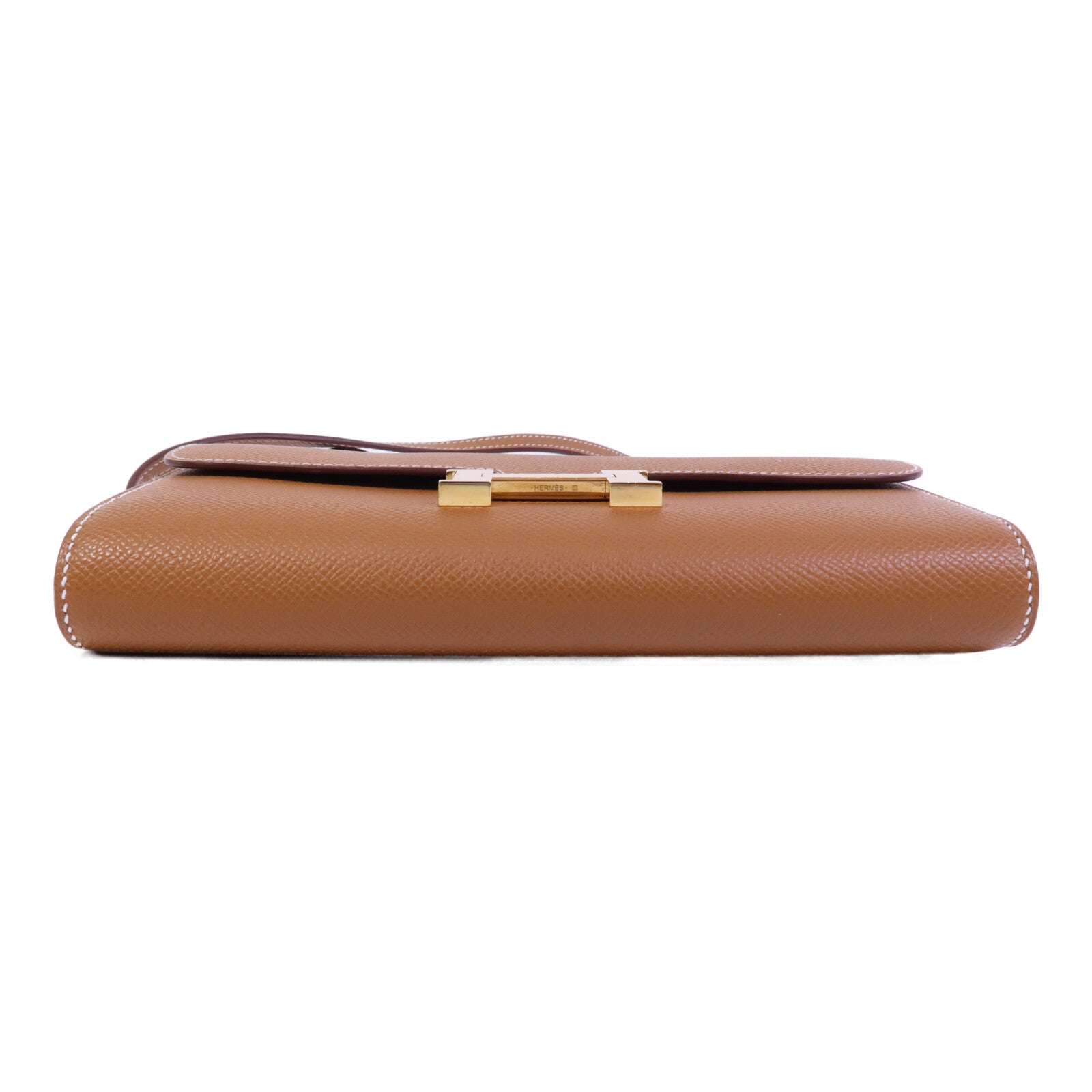 HERMES Epsom皮革Constance To Go金扣肩背袋Gold