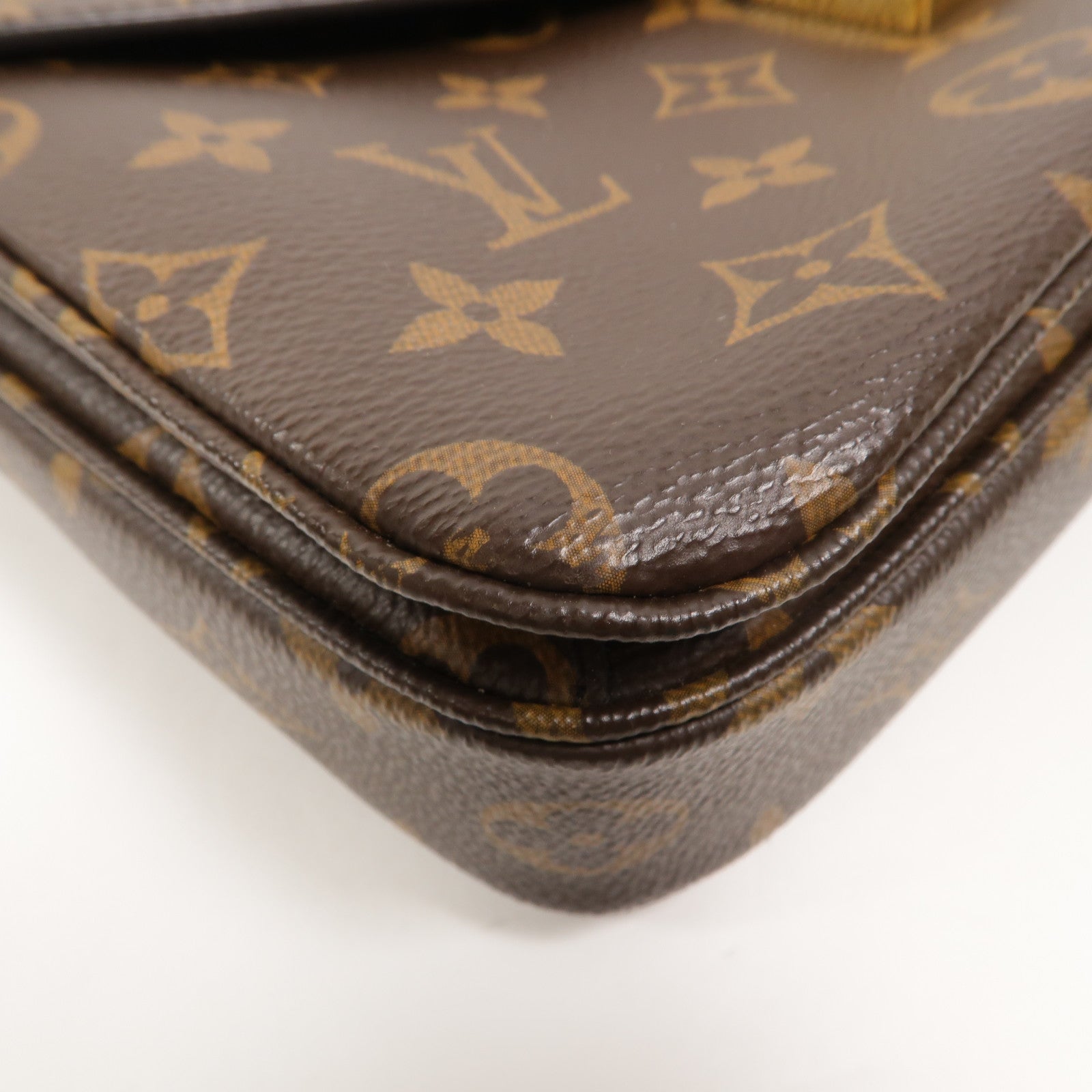 LOUIS VUITTON Monogram Pochette Metis MM手挽肩背兩用袋棕色