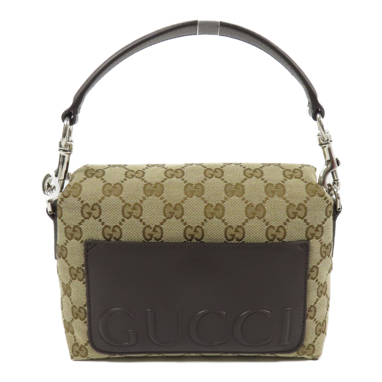GUCCI 【激減優惠】帆布Small Crossbody Bag銀扣肩背袋