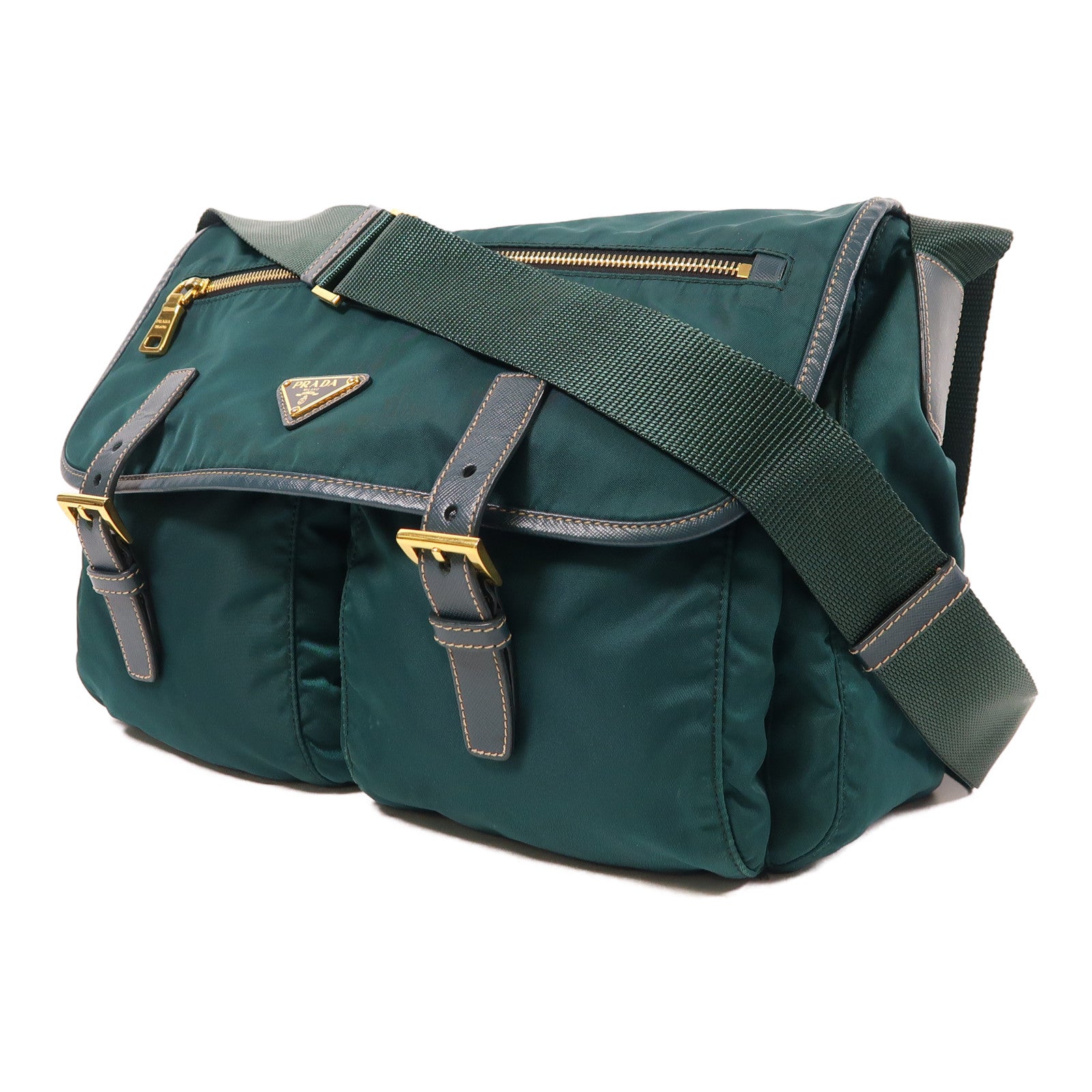 PRADA 尼龍Shoulder Bag金扣肩背袋