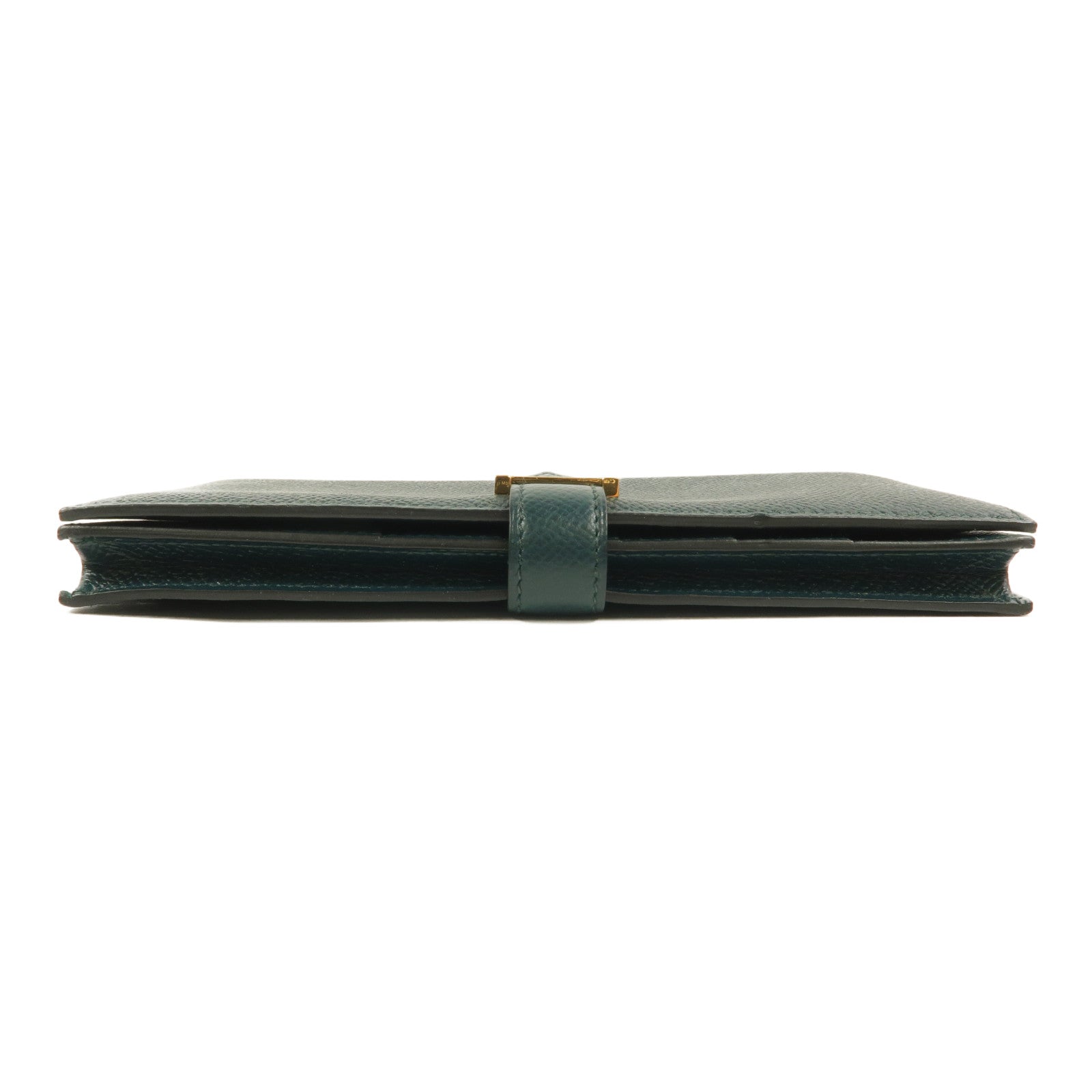 HERMES Epsom皮革Bearn Long Wallet長錢包Vert Cypres