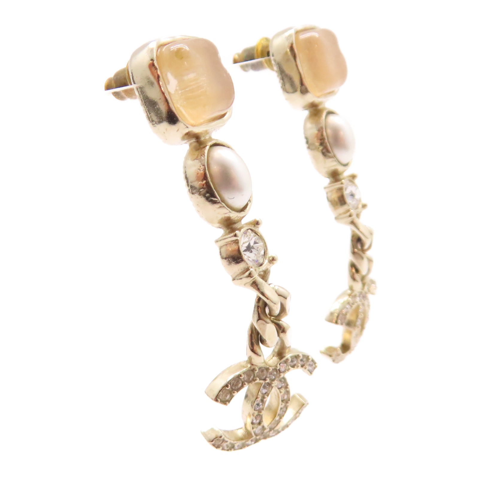 CHANEL 【激減優惠】金屬Earring耳環金色