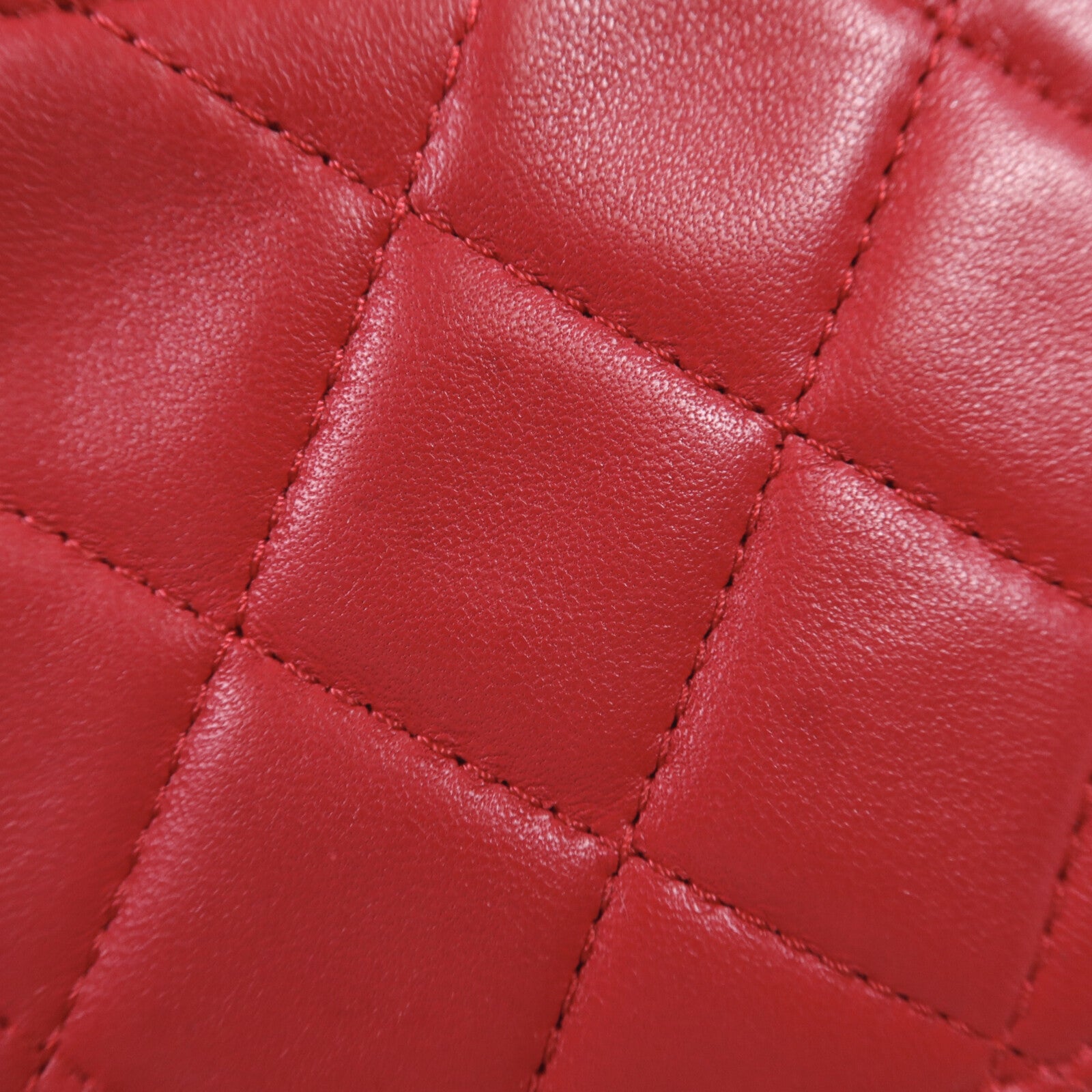 CHANEL 羊皮皮革Chain Shoulder銀扣鏈帶肩背袋