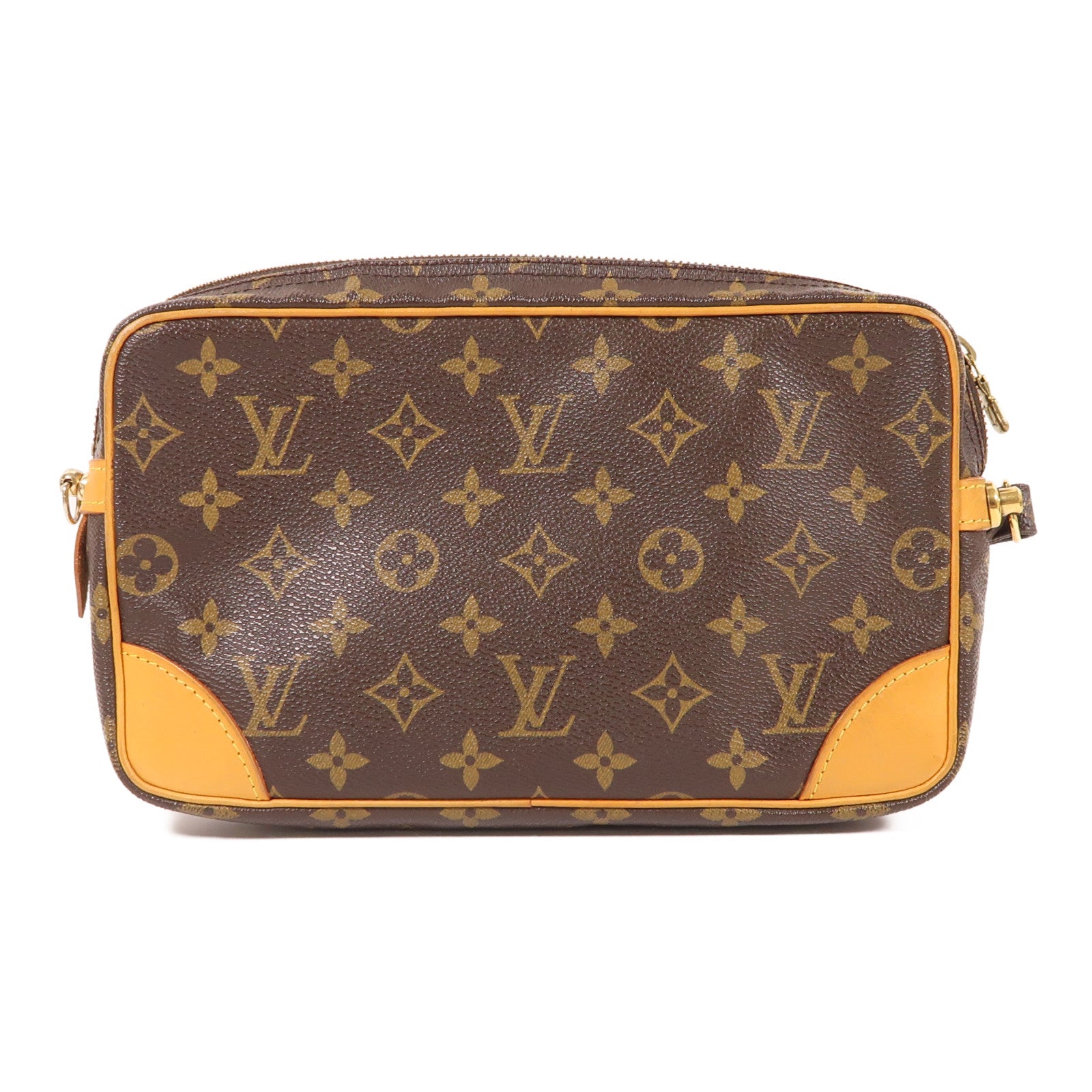 LOUIS VUITTON Monogram Marly Dragonne金扣手拿包