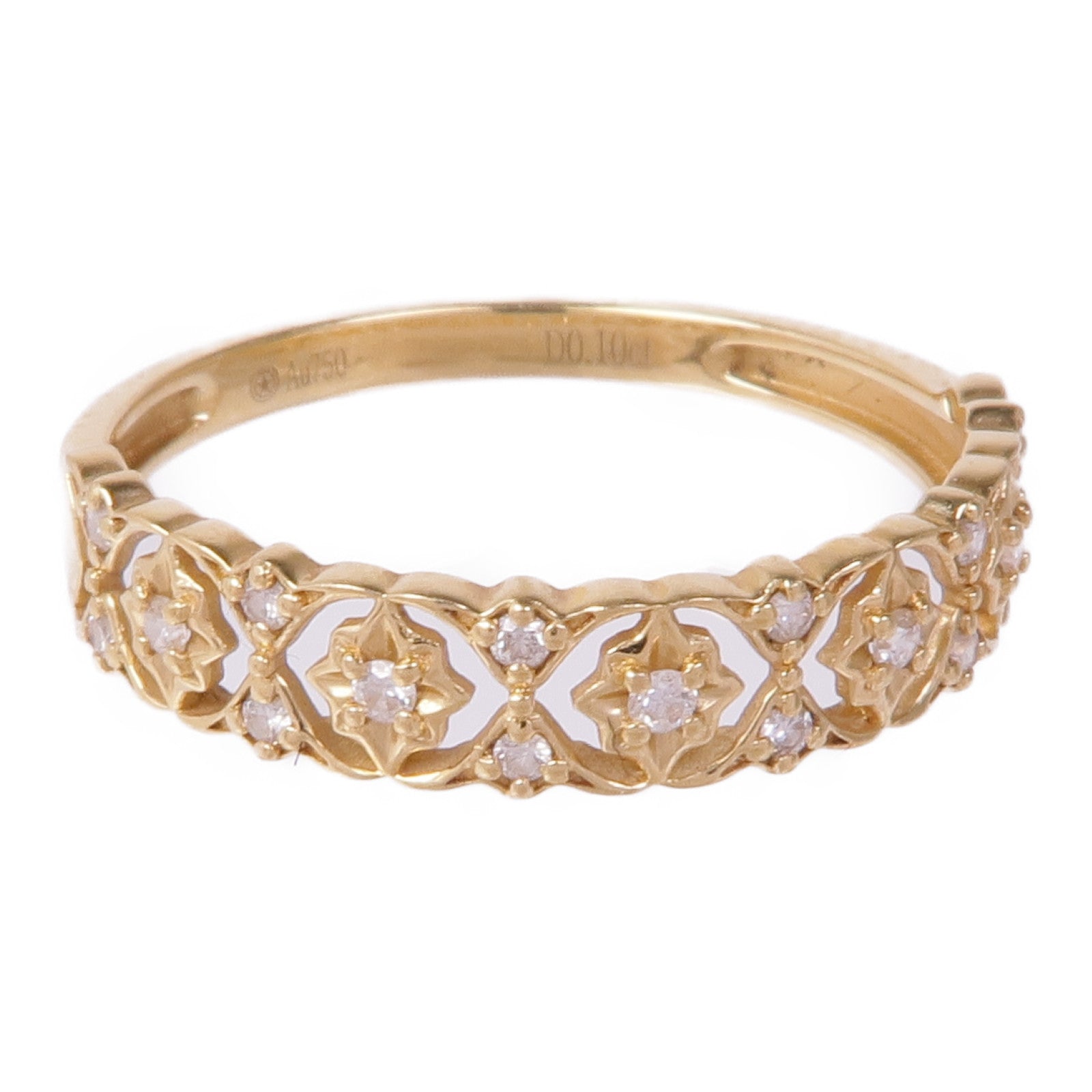 JEWELRY 18K玫瑰金Diamond Ring鑽石戒指US#6.5
