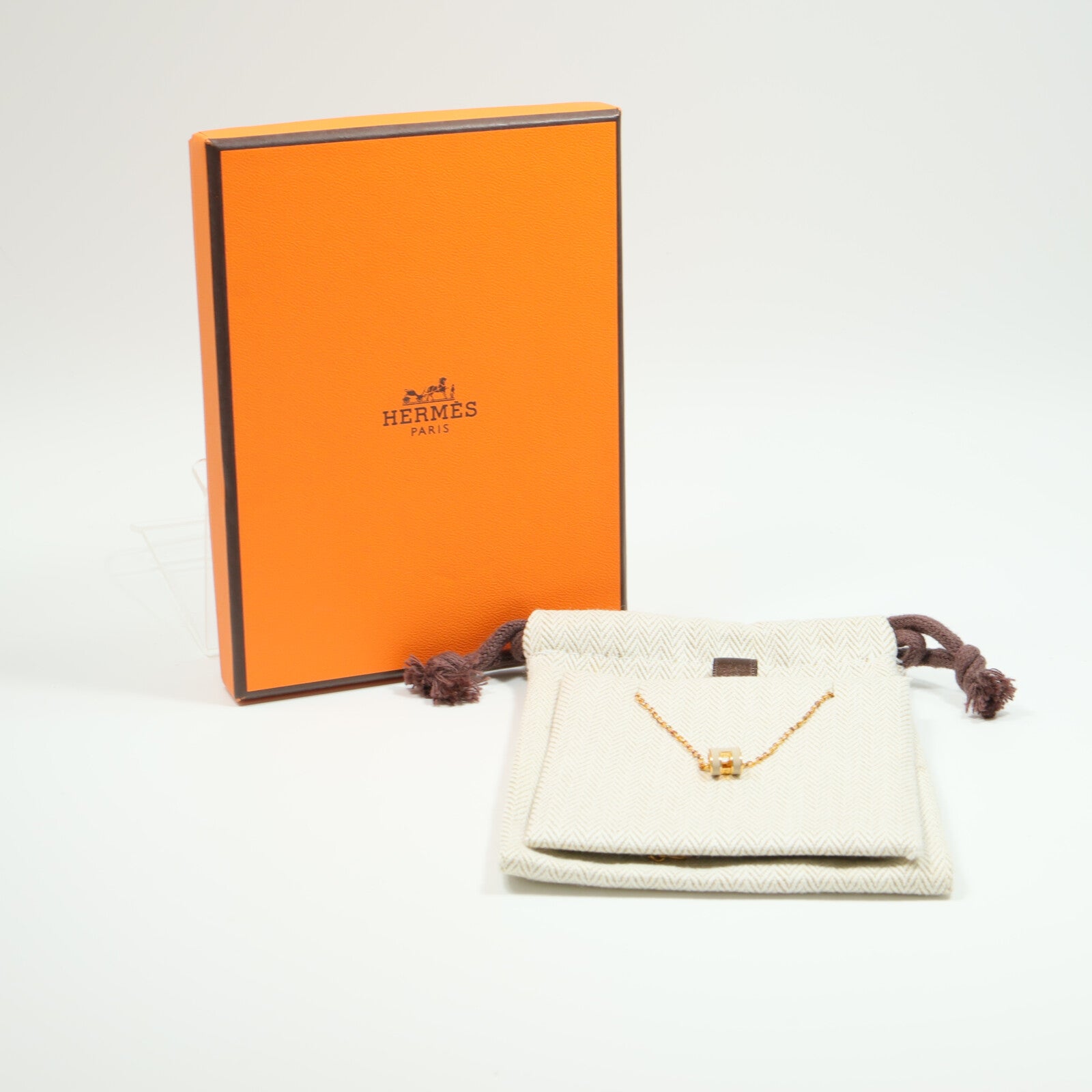 HERMES 琺瑯/金屬Mini Pop H Necklace項鍊