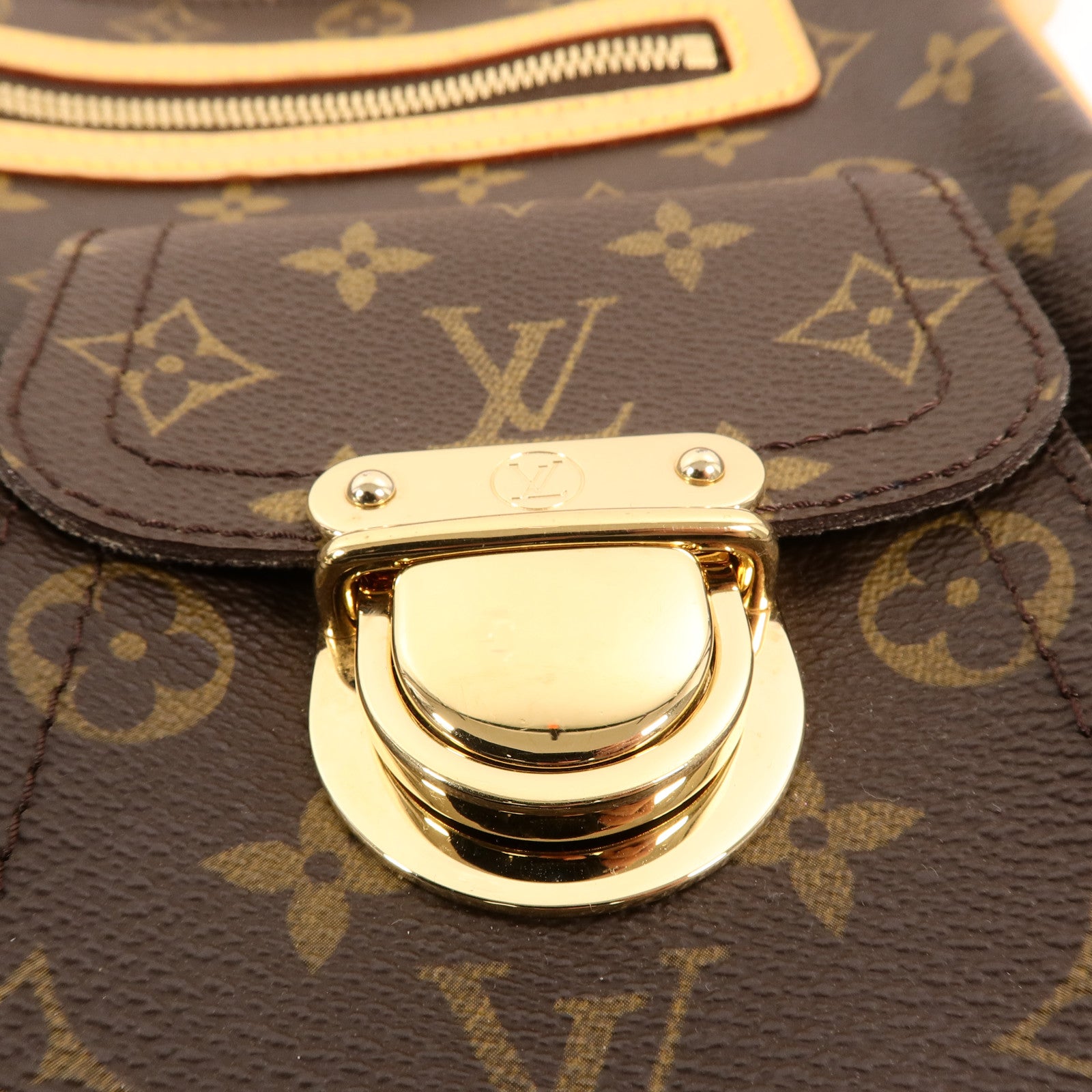 LOUIS VUITTON Monogram Hudson GM金扣肩背袋