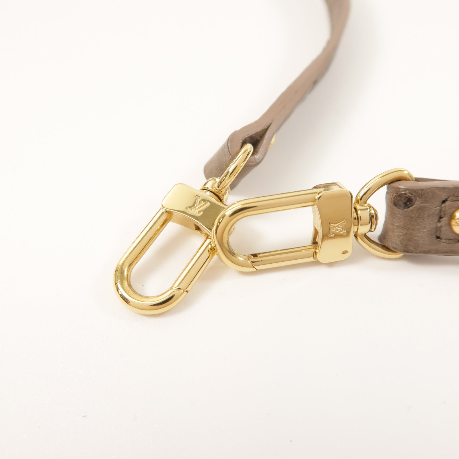 LOUIS VUITTON 鴕鳥皮革Alma BB金扣手挽肩背兩用袋