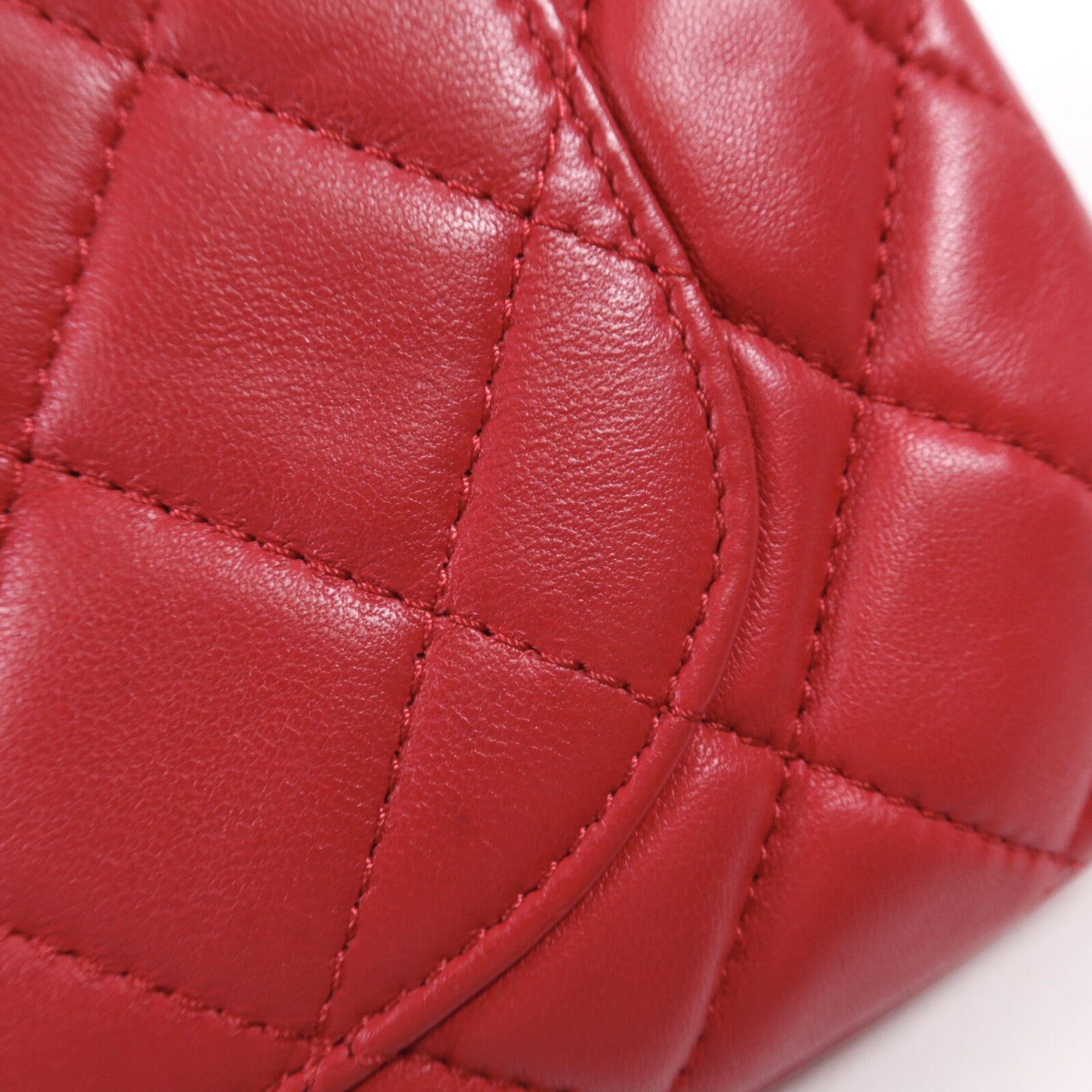 CHANEL 羊皮皮革Chain Shoulder銀扣鏈帶肩背袋