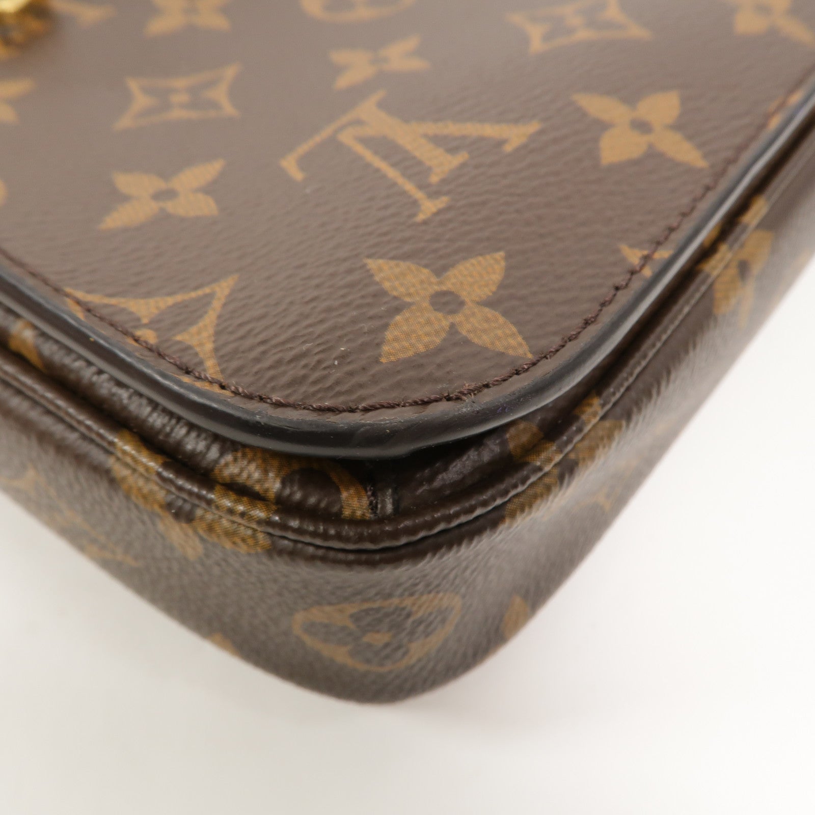 LOUIS VUITTON Monogram Pochette Metis MM手挽肩背兩用袋棕色