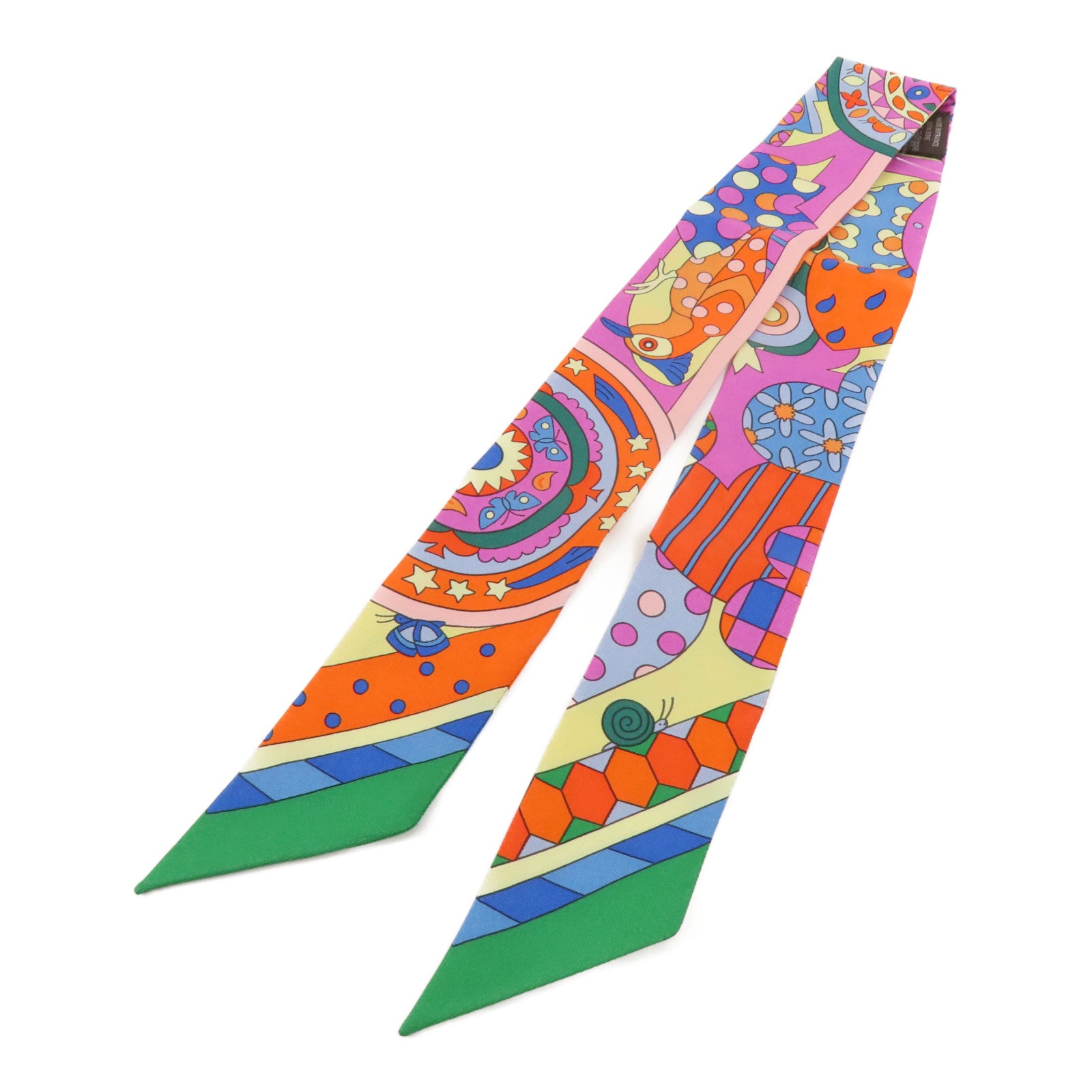 HERMES 絲質Twilly絲巾