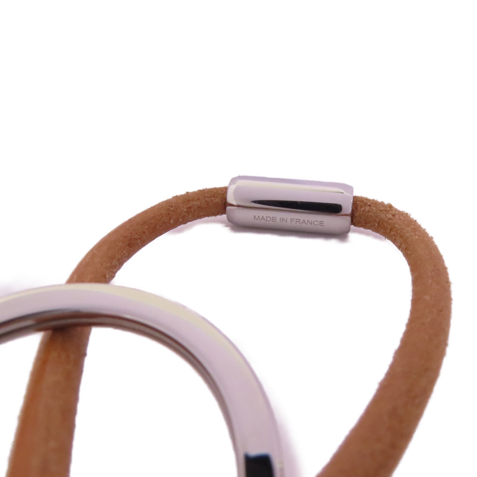 HERMES PHW H Key Lock Key Ring/Charm Metal Silver