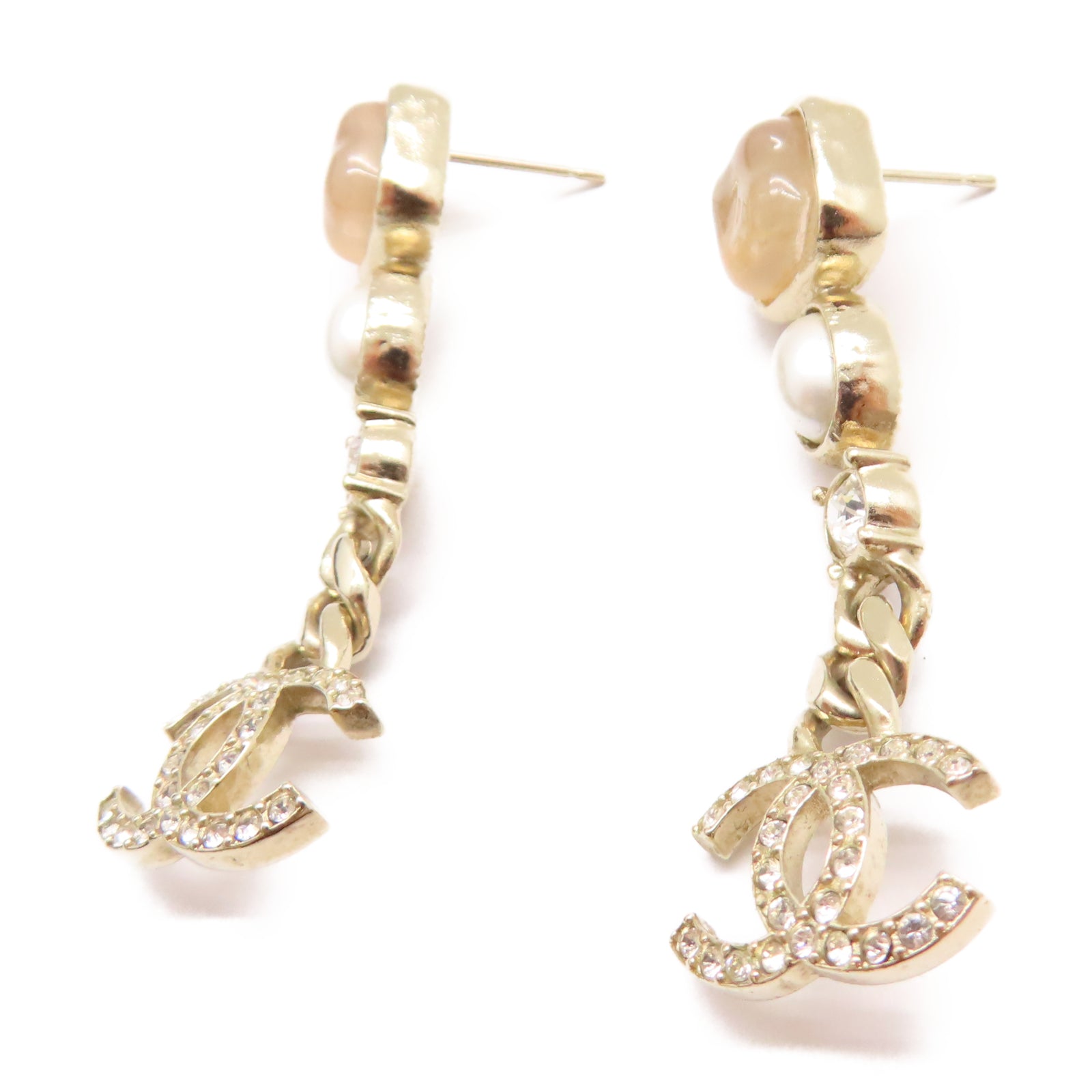 CHANEL 【激減優惠】金屬Earring耳環金色
