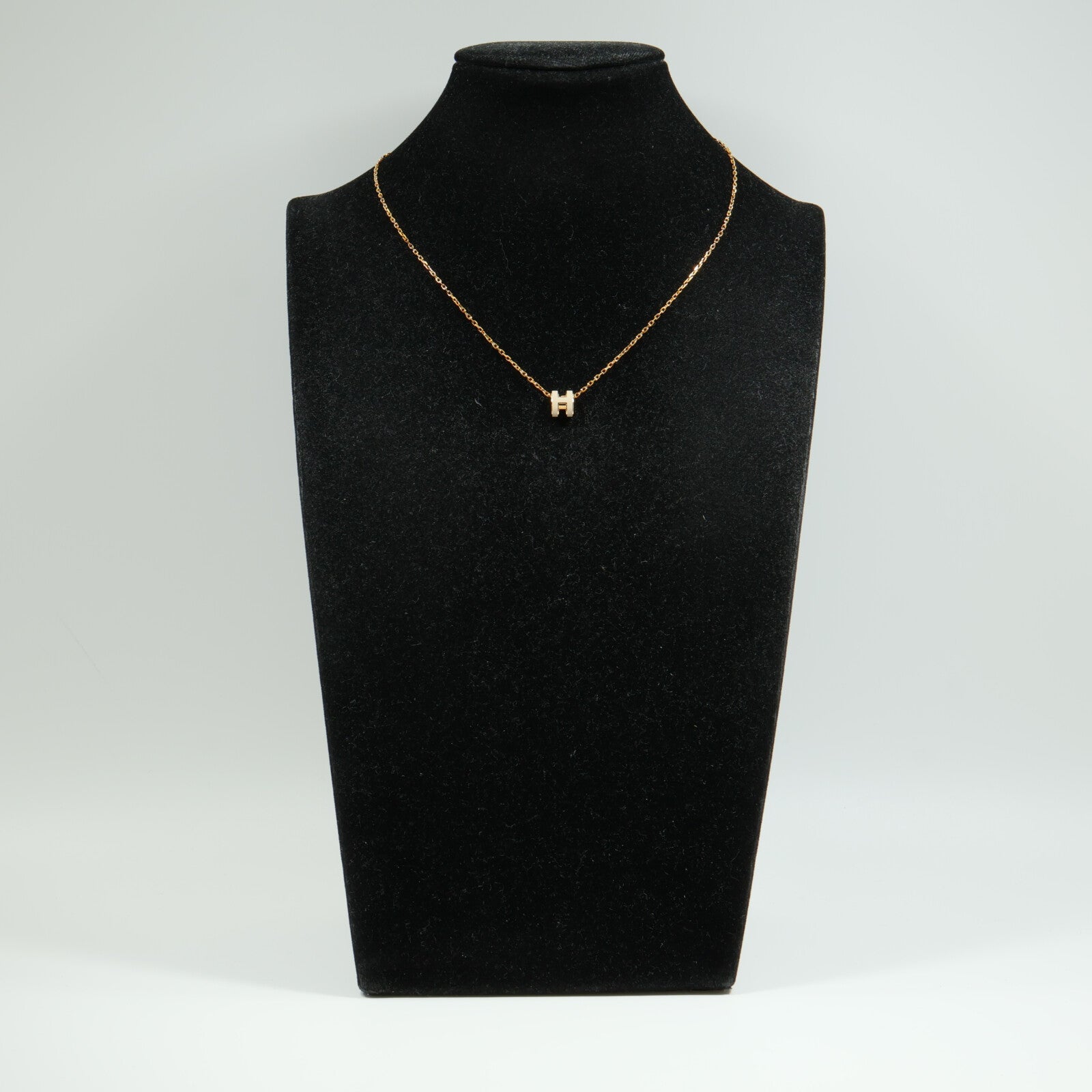 HERMES 琺瑯/金屬Mini Pop H Necklace項鍊