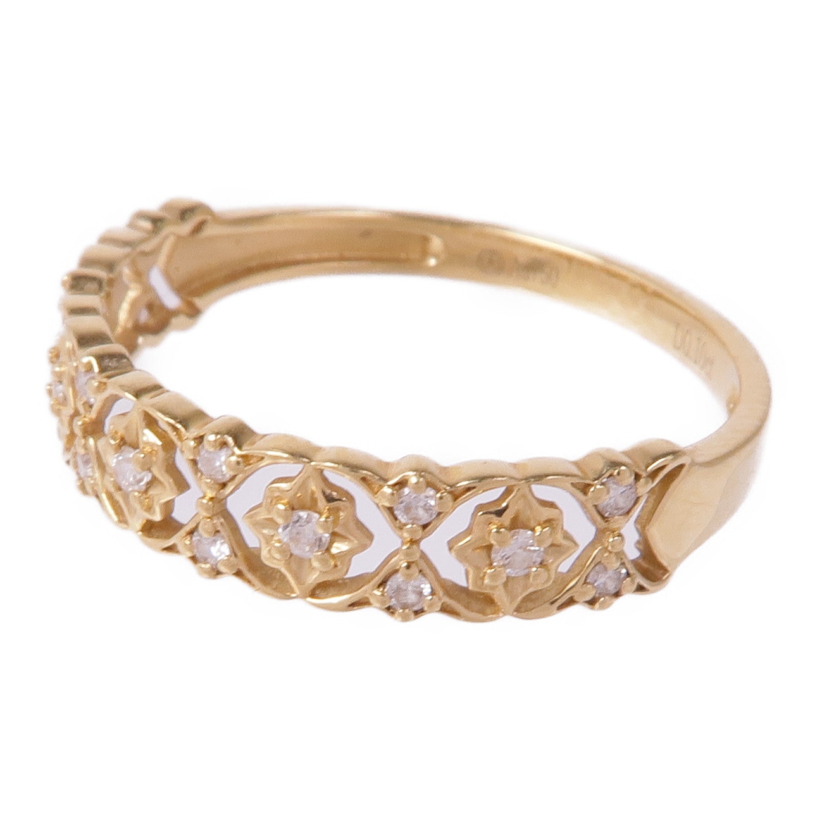 JEWELRY 18K玫瑰金Diamond Ring鑽石戒指US#6.5