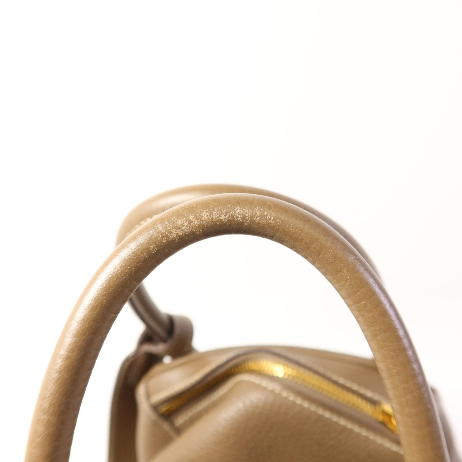 HERMES Clemence皮革Lindy 30金扣手挽肩背兩用袋Etoupe