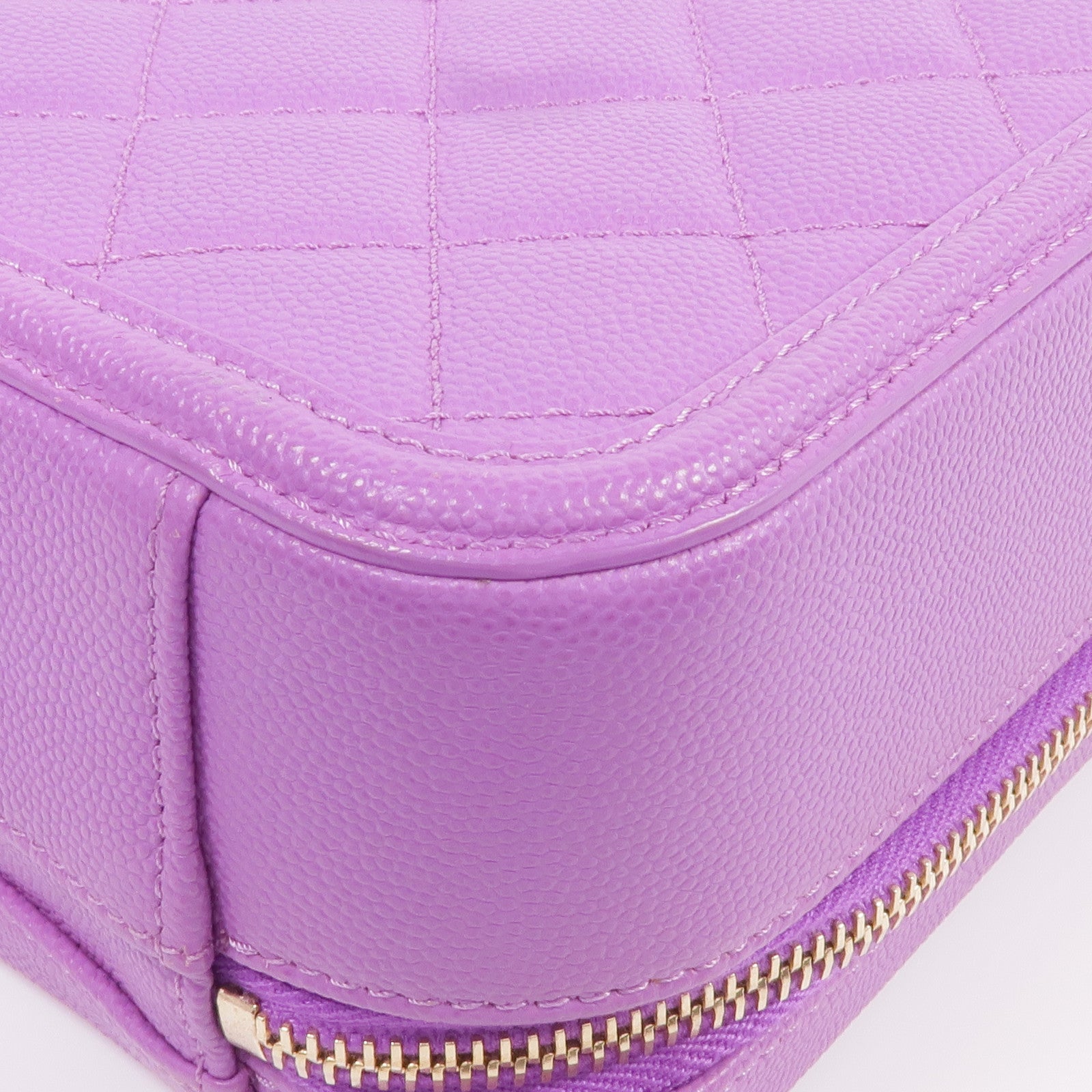 CHANEL 牛皮皮革Vanity Case金扣手挽肩背兩用袋