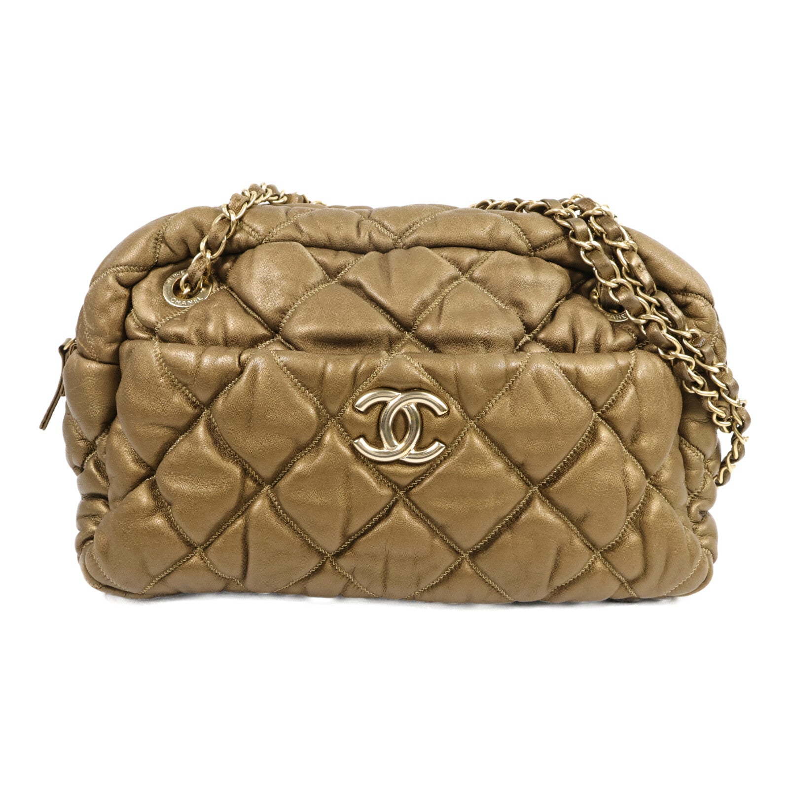 CHANEL 牛皮皮革Chain Shoulder Bag鏈帶肩背袋
