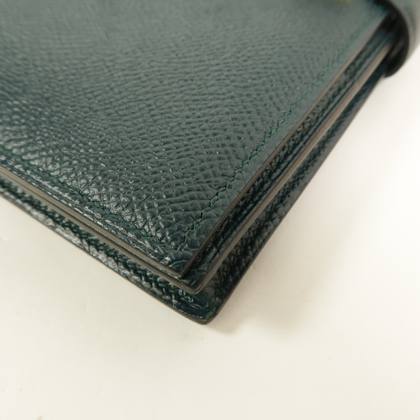 HERMES Epsom皮革Bearn Long Wallet長錢包Vert Cypres