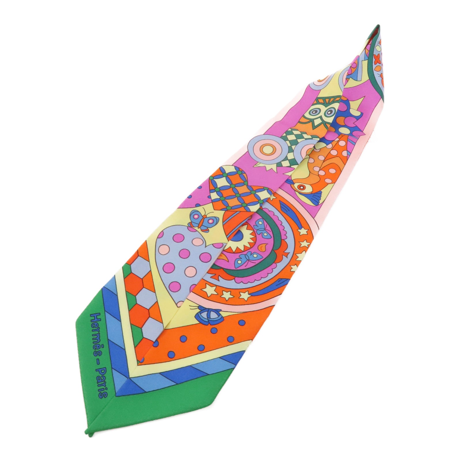 HERMES 絲質Twilly絲巾