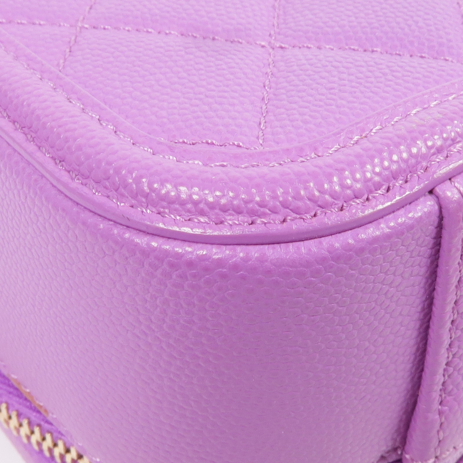 CHANEL 牛皮皮革Vanity Case金扣手挽肩背兩用袋